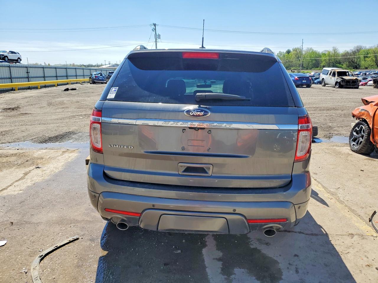 2014 Ford Explorer Limited Gray vin: 1FM5K8F82EGC19435