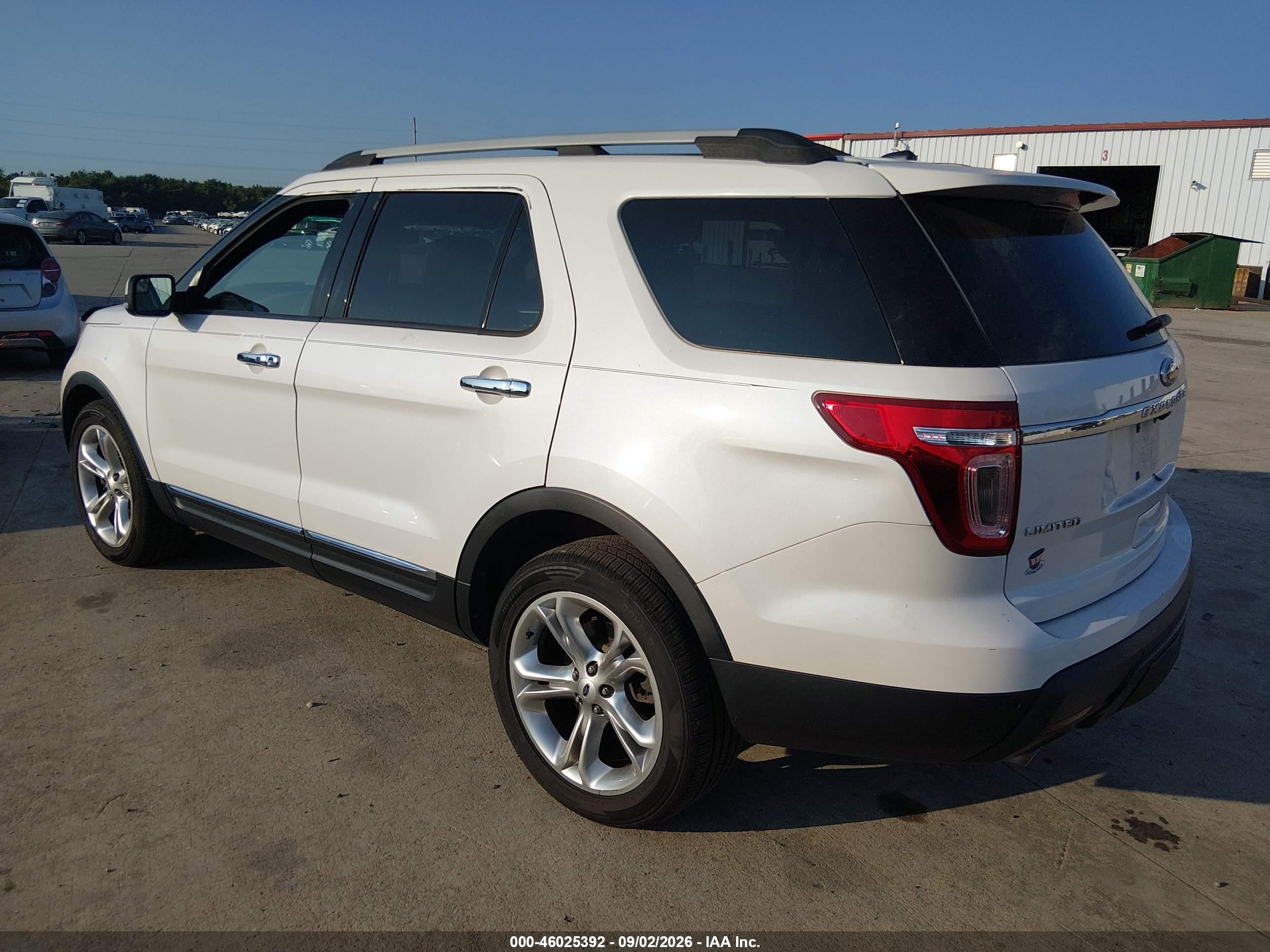 2015 Ford Explorer Limited White vin: 1FM5K8F82FGA03070