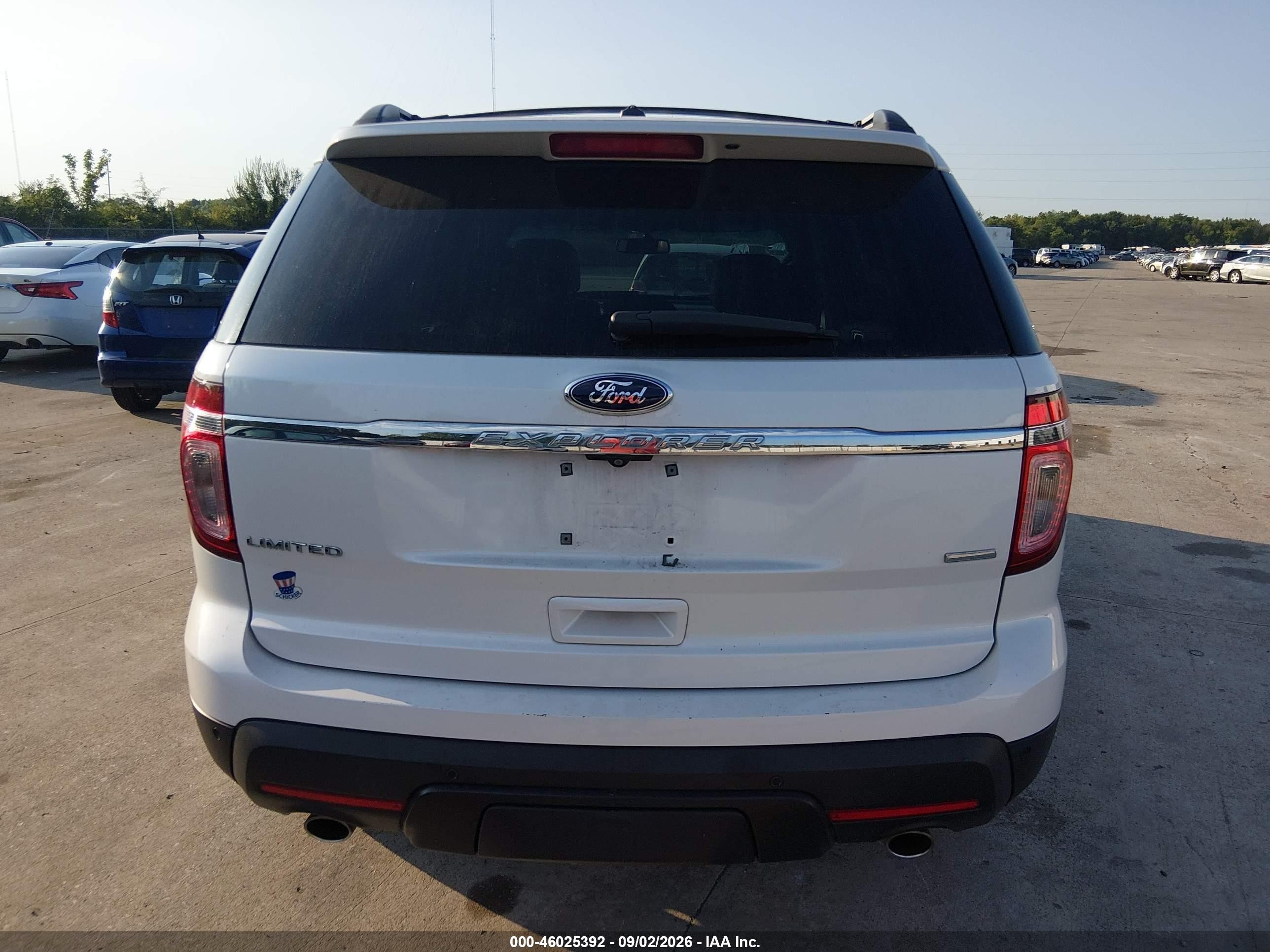 2015 Ford Explorer Limited White vin: 1FM5K8F82FGA03070