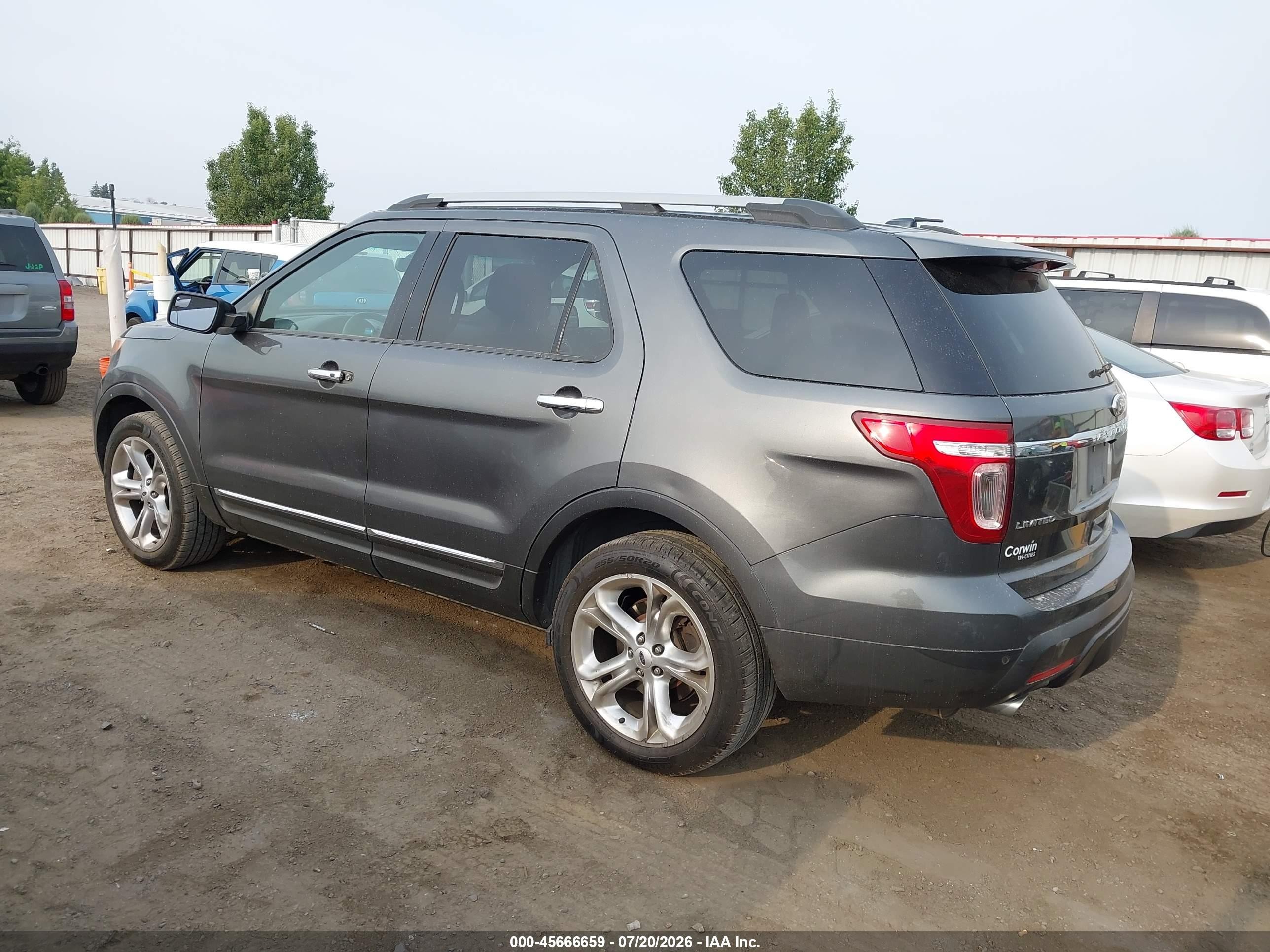2015 Ford Explorer Limited Gray vin: 1FM5K8F82FGA03845