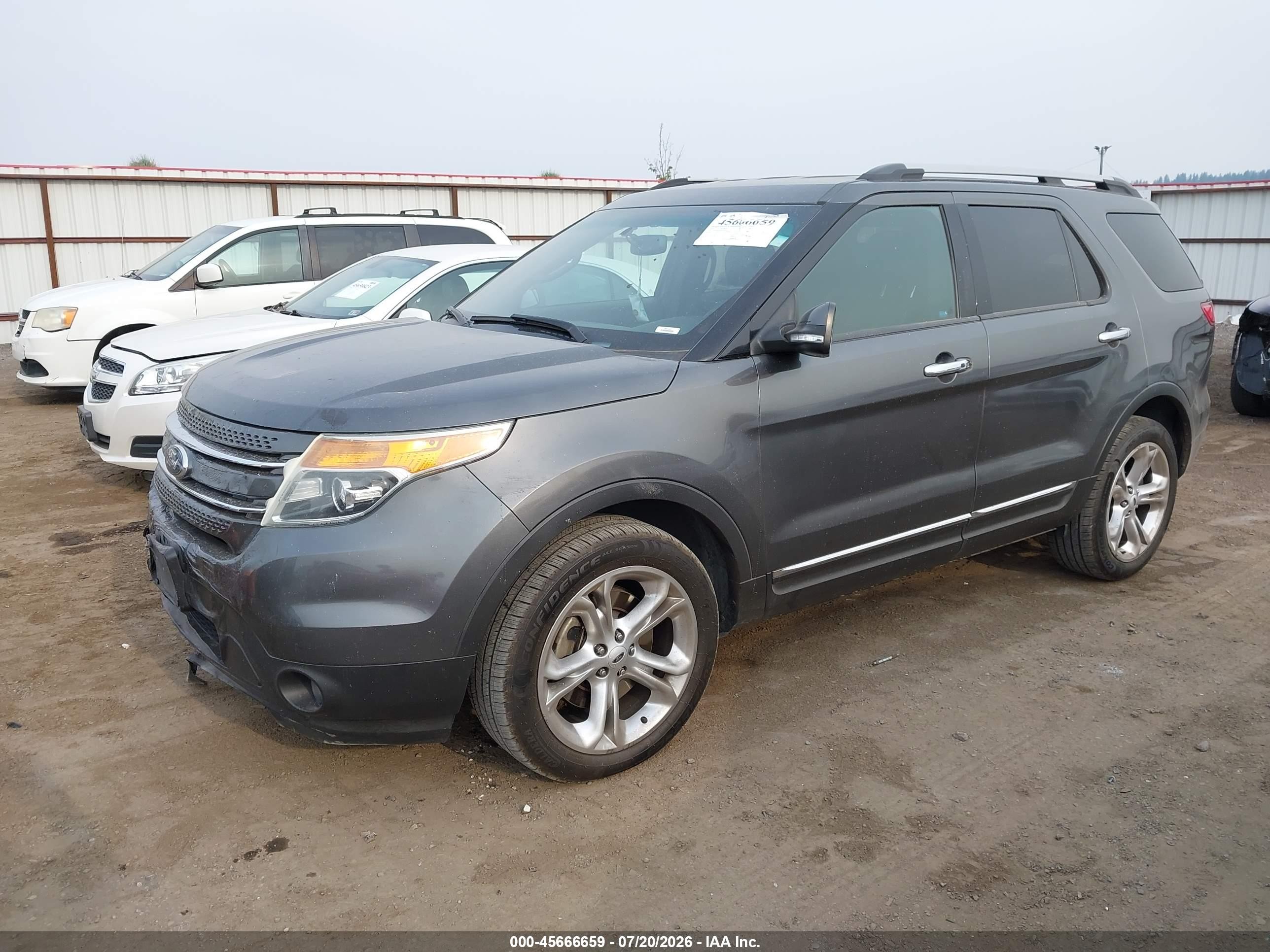 2015 Ford Explorer Limited Gray vin: 1FM5K8F82FGA03845