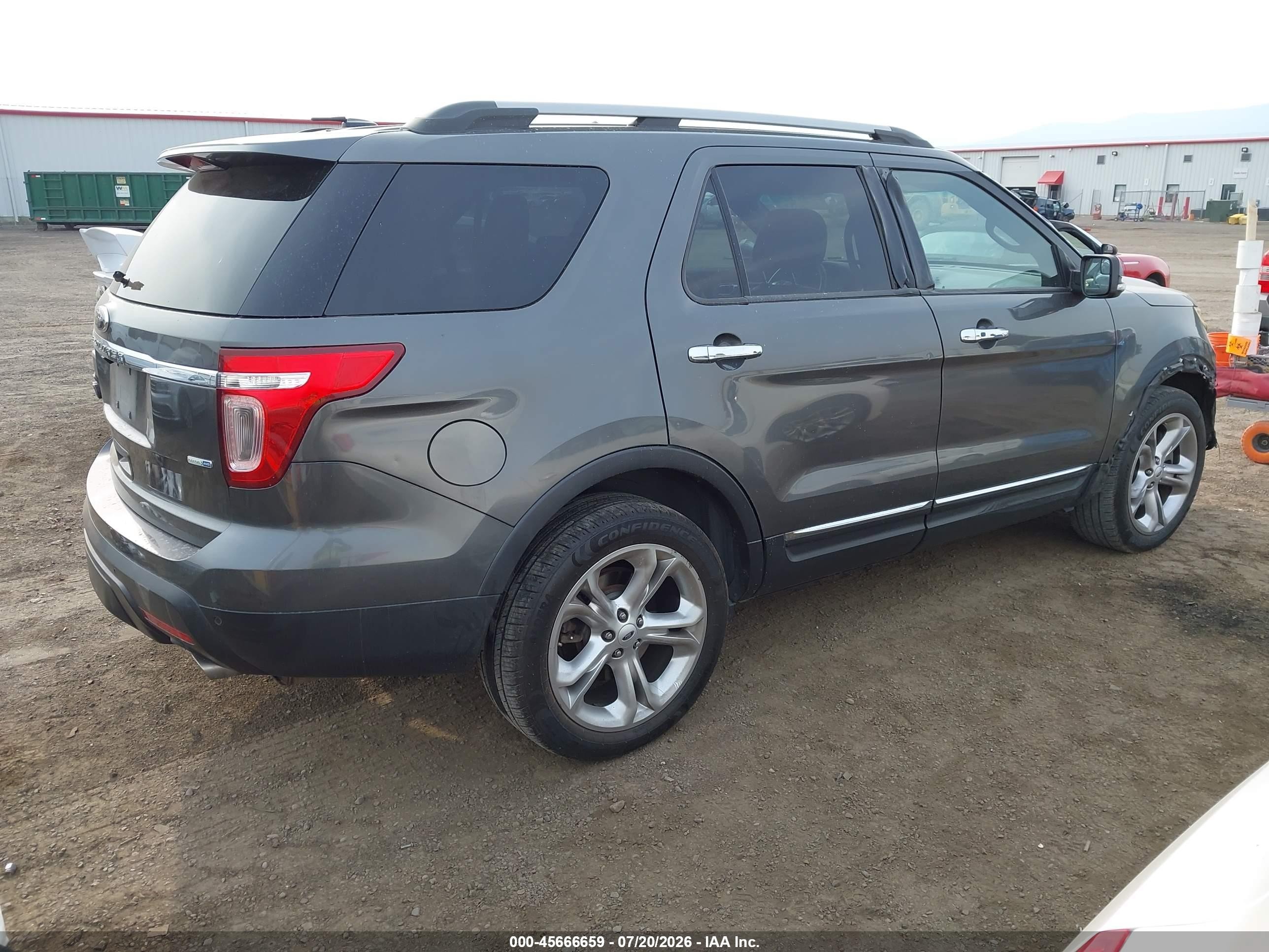 2015 Ford Explorer Limited Gray vin: 1FM5K8F82FGA03845