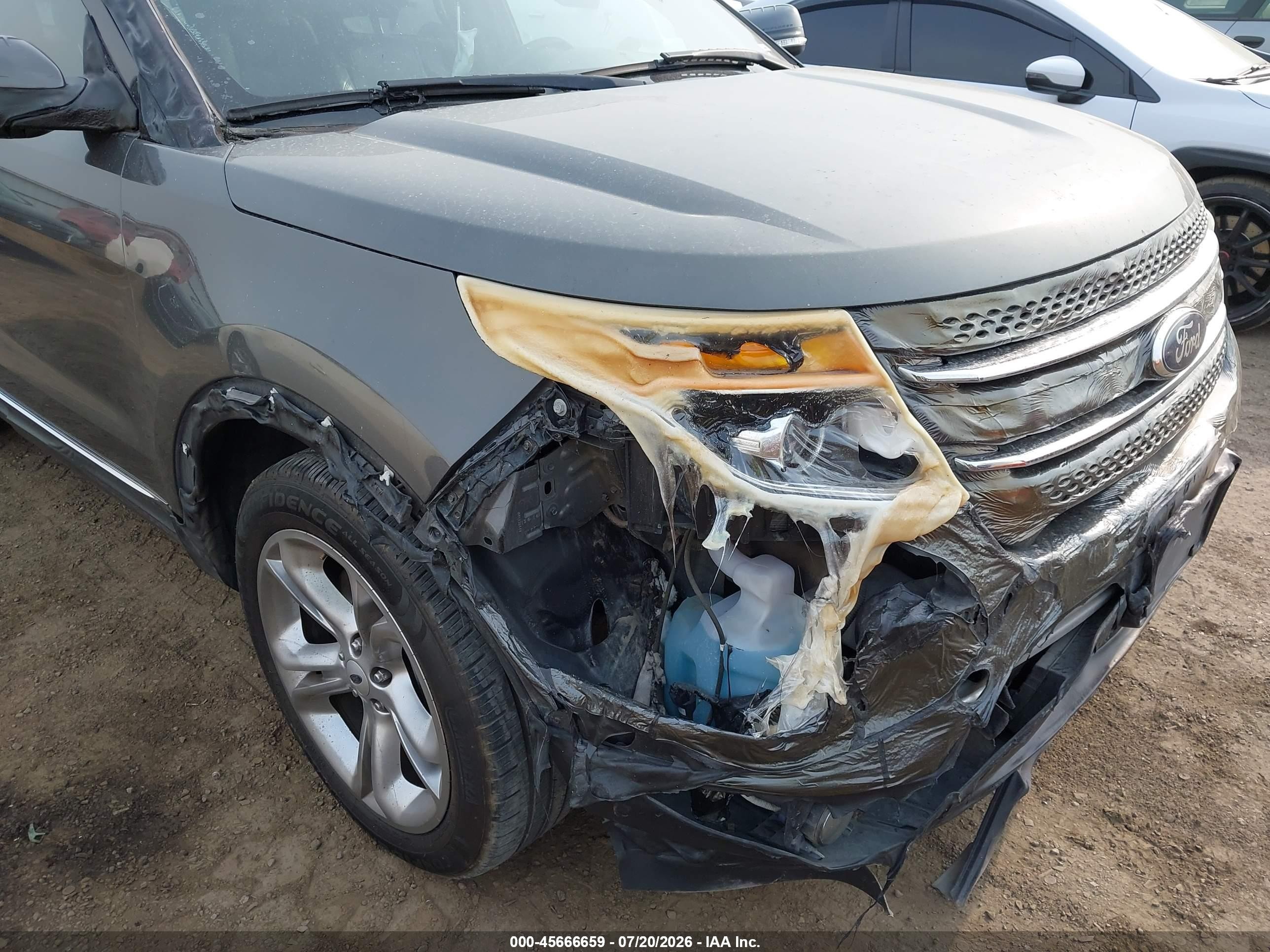 2015 Ford Explorer Limited Gray vin: 1FM5K8F82FGA03845