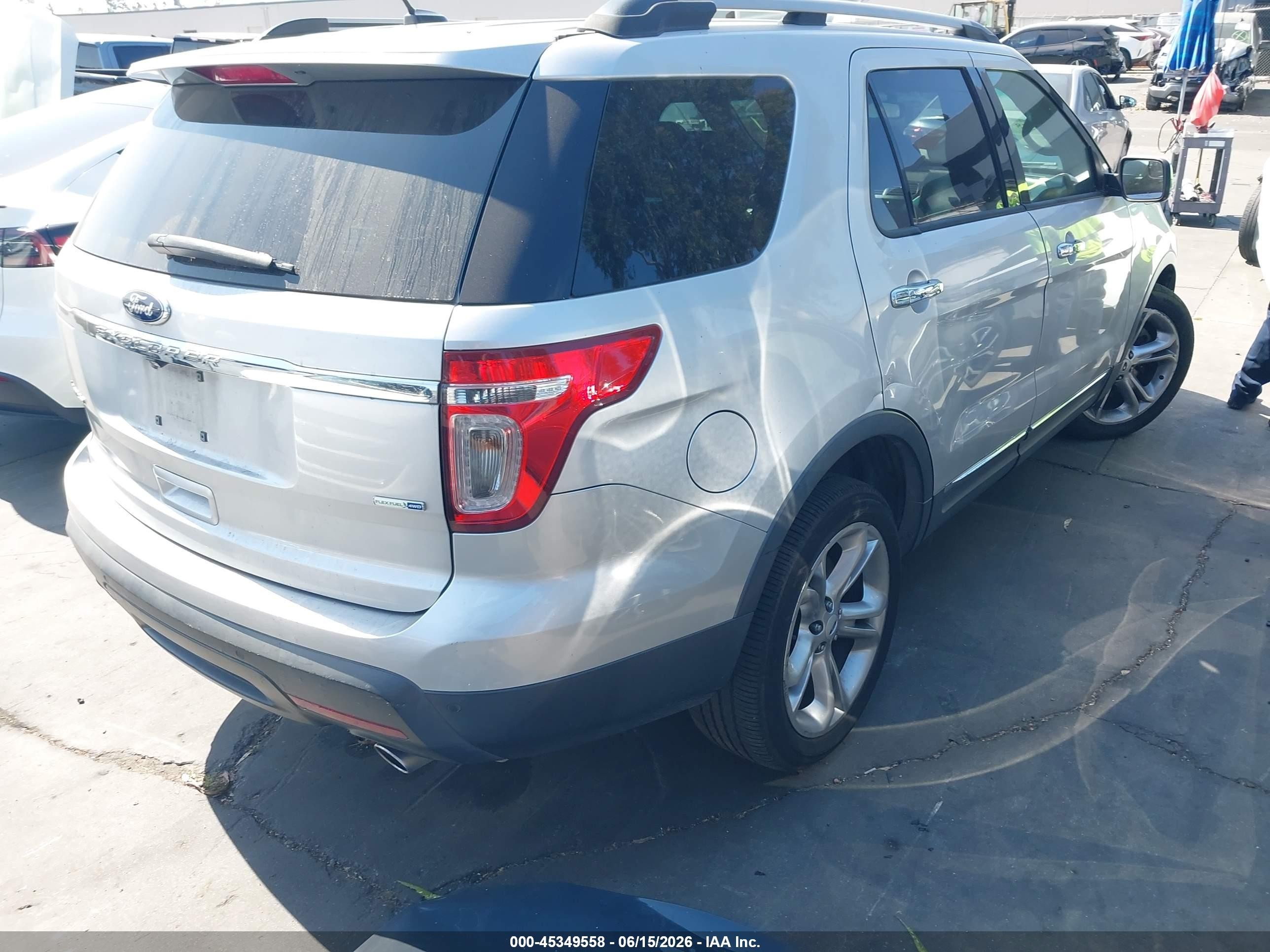 2015 Ford Explorer Limited Silver vin: 1FM5K8F82FGA15624