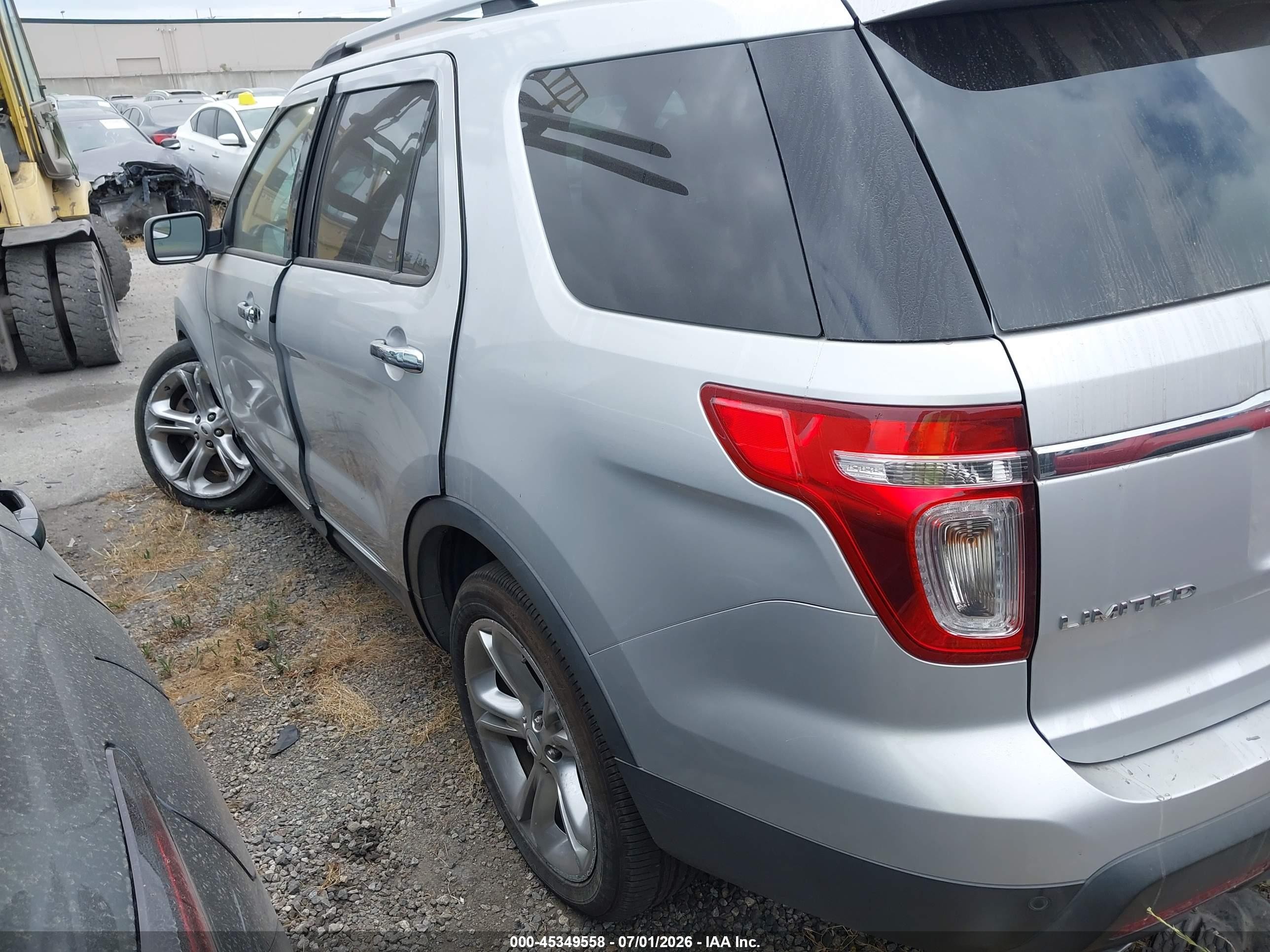2015 Ford Explorer Limited Silver vin: 1FM5K8F82FGA15624