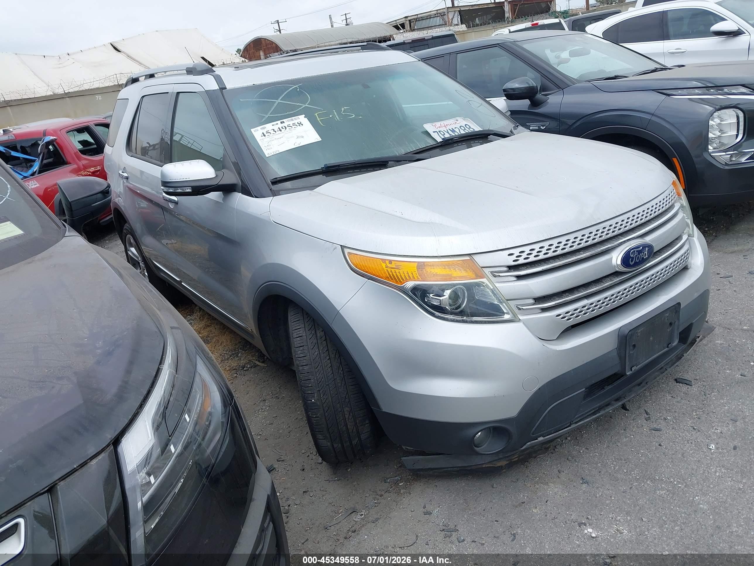 2015 Ford Explorer Limited Silver vin: 1FM5K8F82FGA15624
