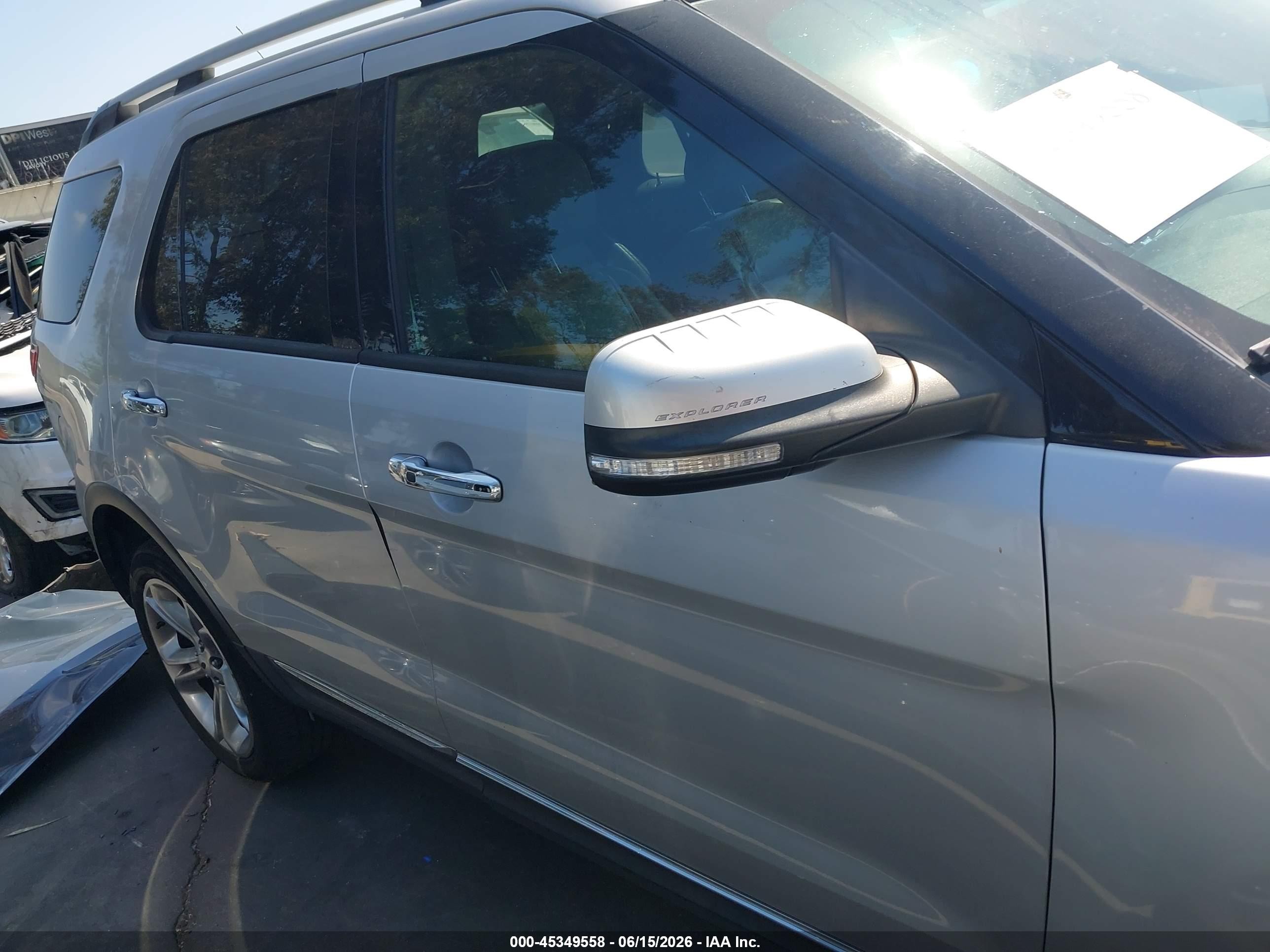 2015 Ford Explorer Limited Silver vin: 1FM5K8F82FGA15624