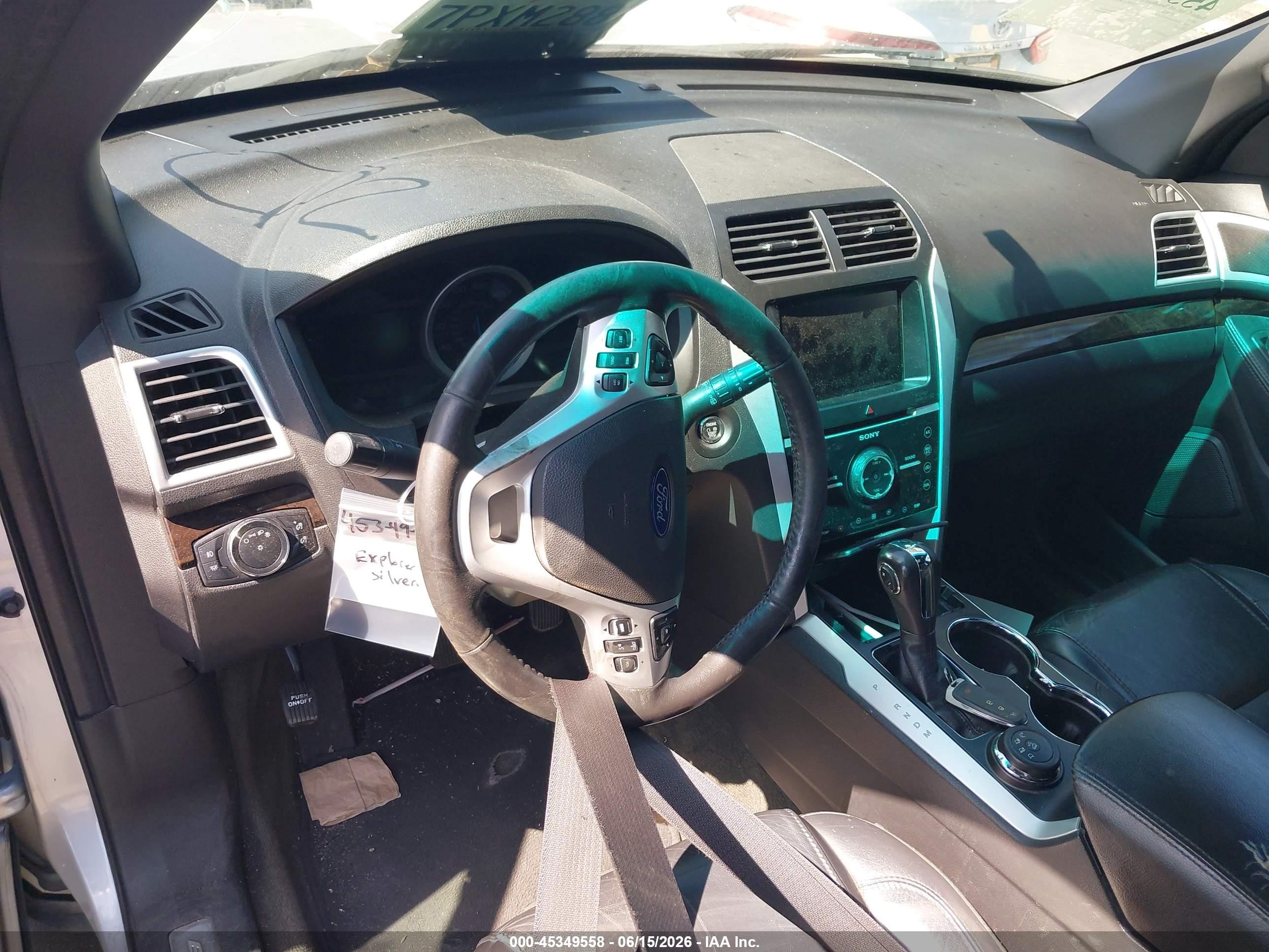 2015 Ford Explorer Limited Silver vin: 1FM5K8F82FGA15624