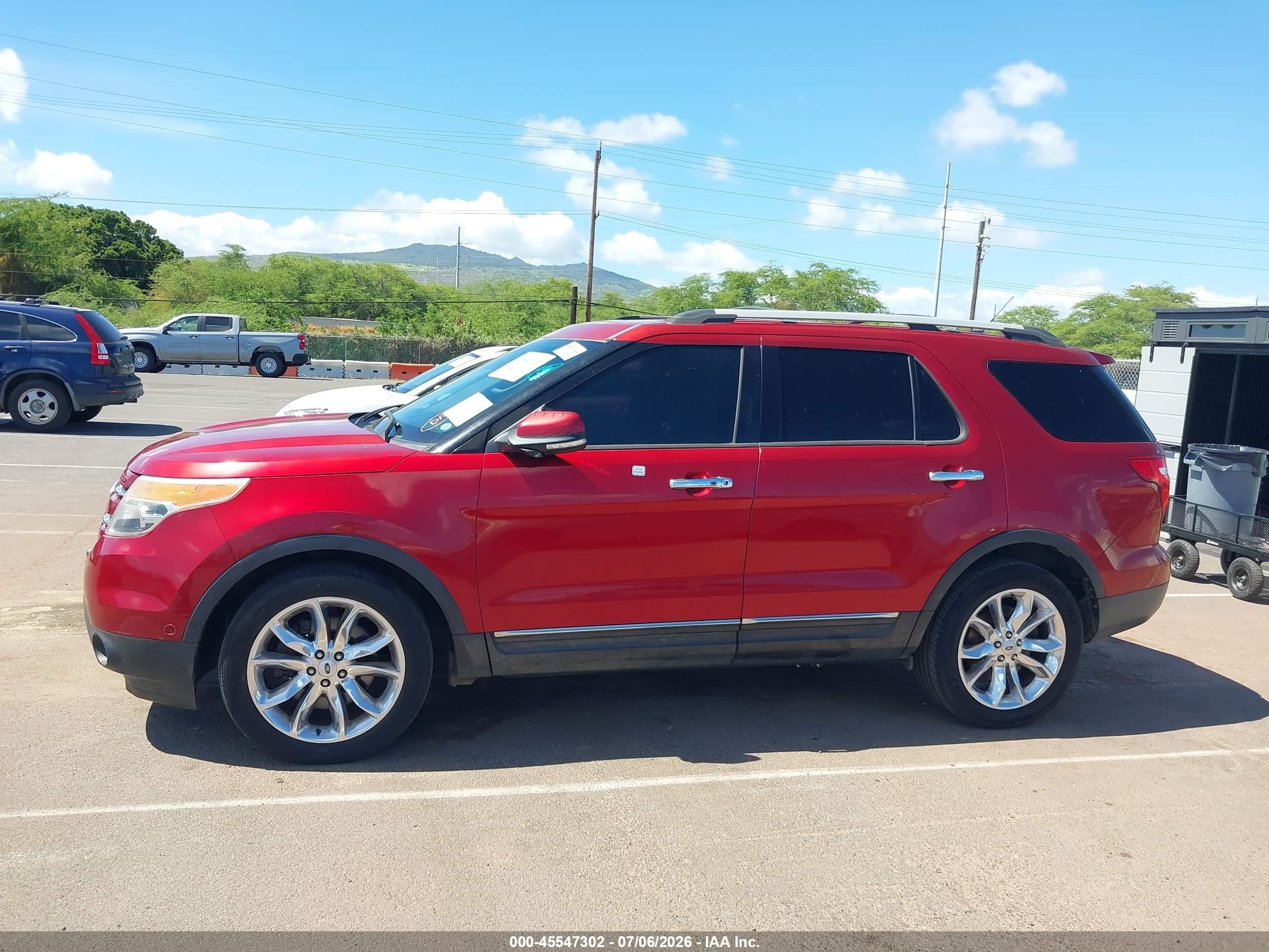 2015 Ford Explorer Limited Red vin: 1FM5K8F82FGA34822