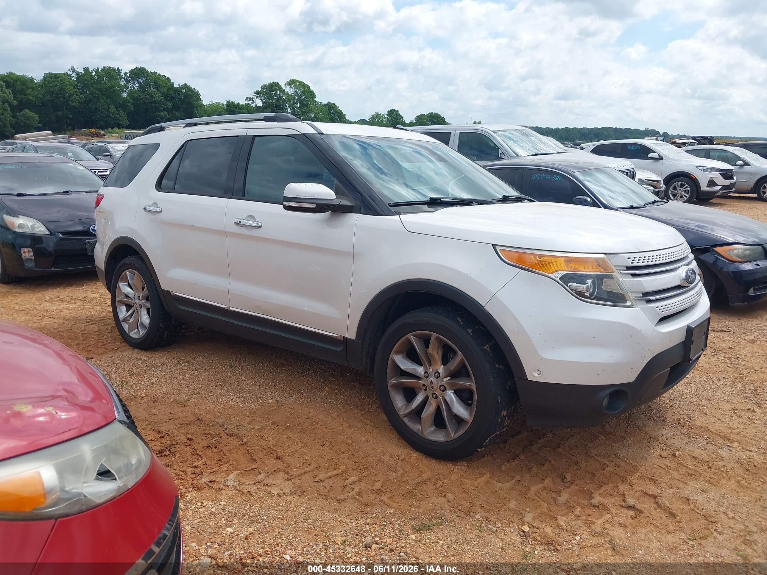 2015 Ford Explorer Limited White vin: 1FM5K8F82FGA47599