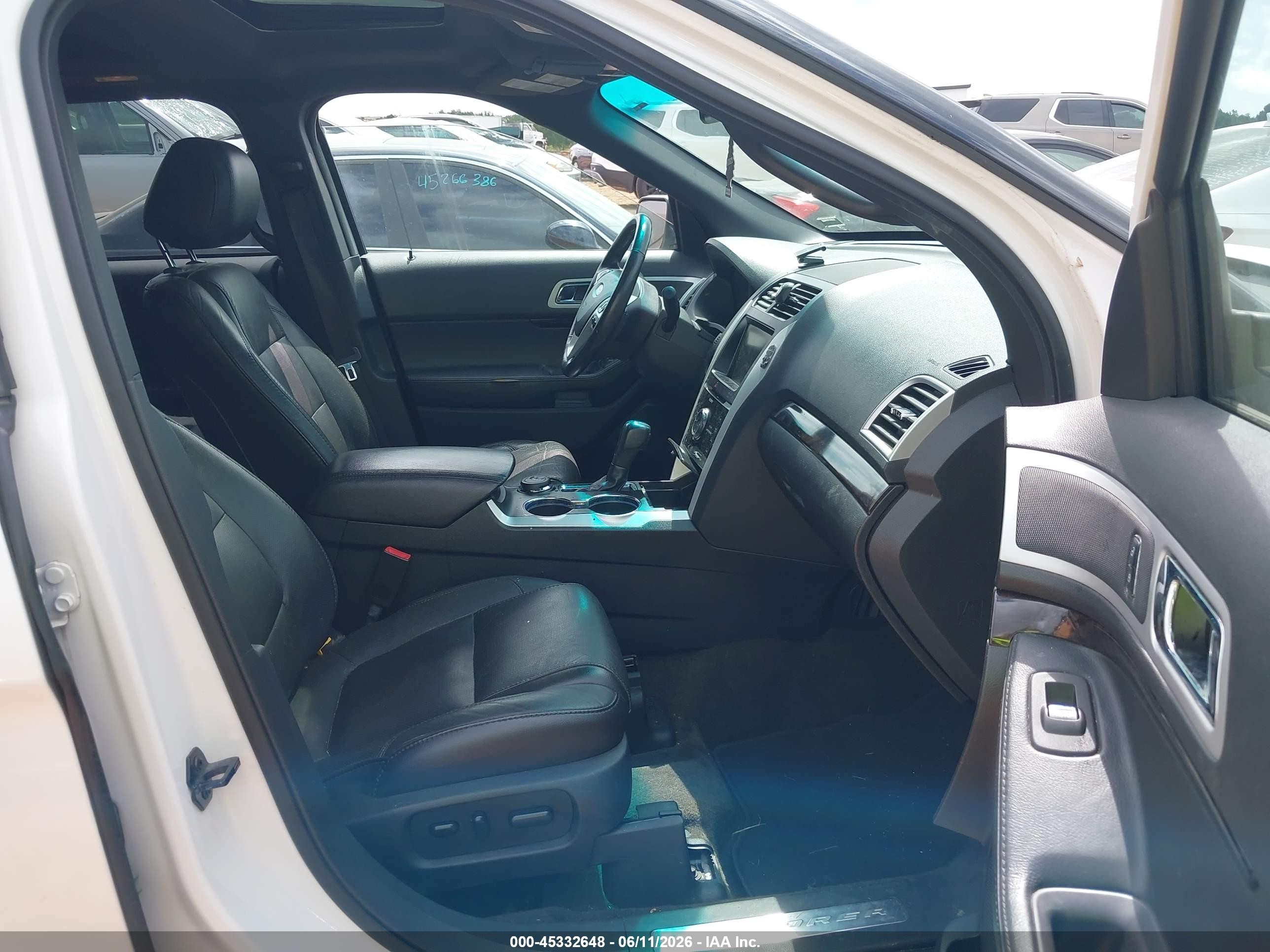 2015 Ford Explorer Limited White vin: 1FM5K8F82FGA47599
