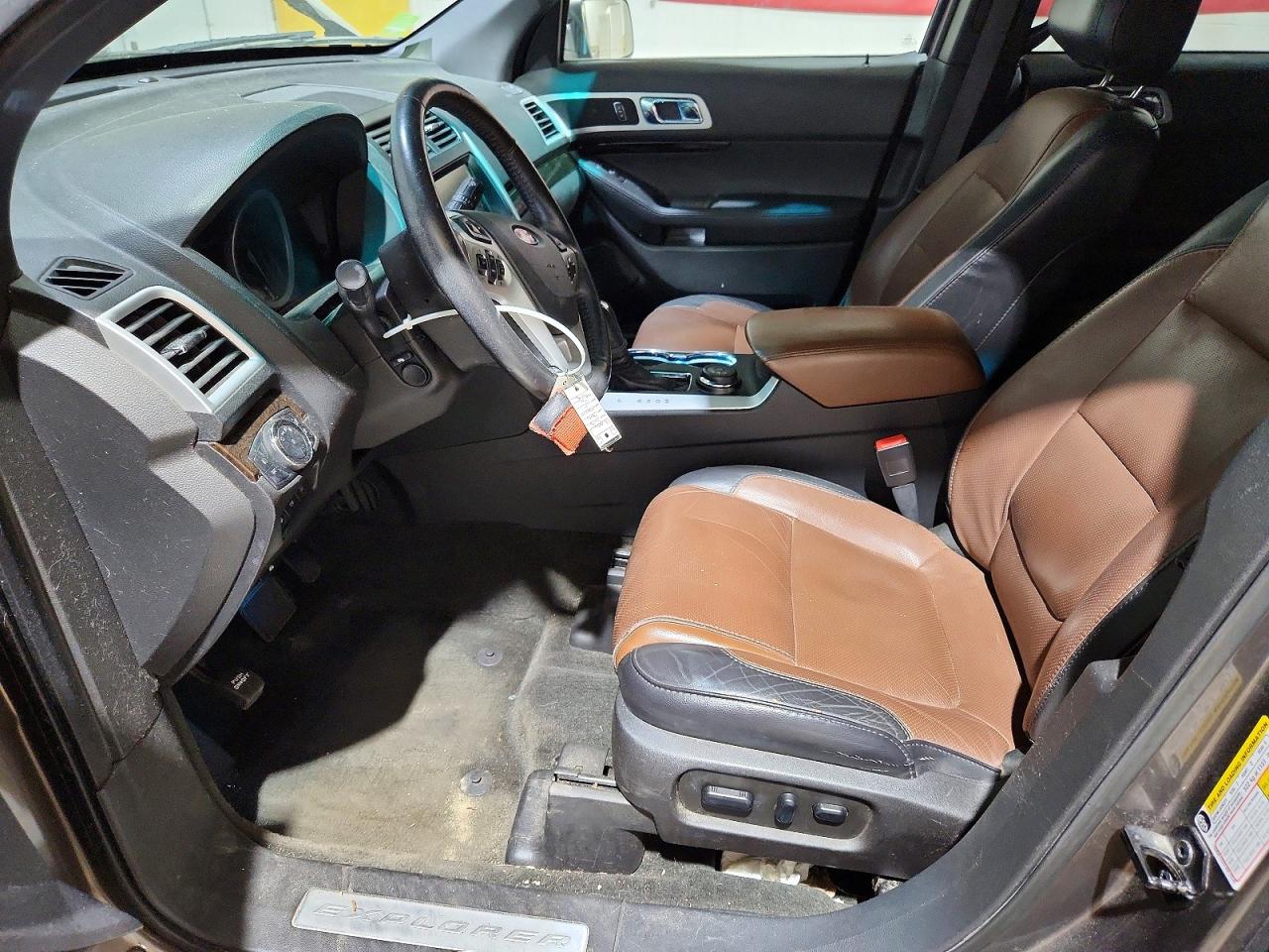 2015 Ford Explorer Limited Brown vin: 1FM5K8F82FGB35777