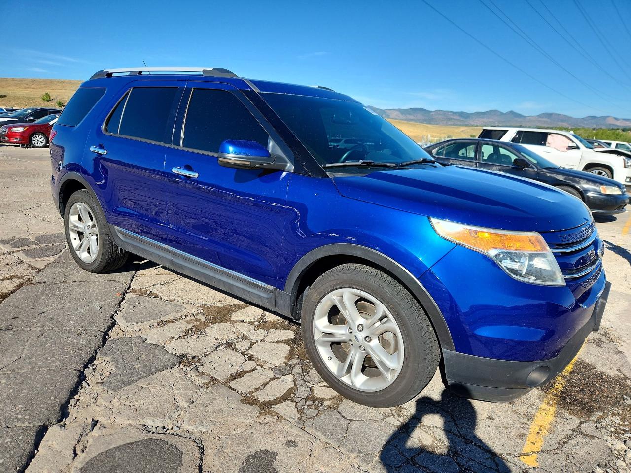 2015 Ford Explorer Limited Blue vin: 1FM5K8F82FGC26015