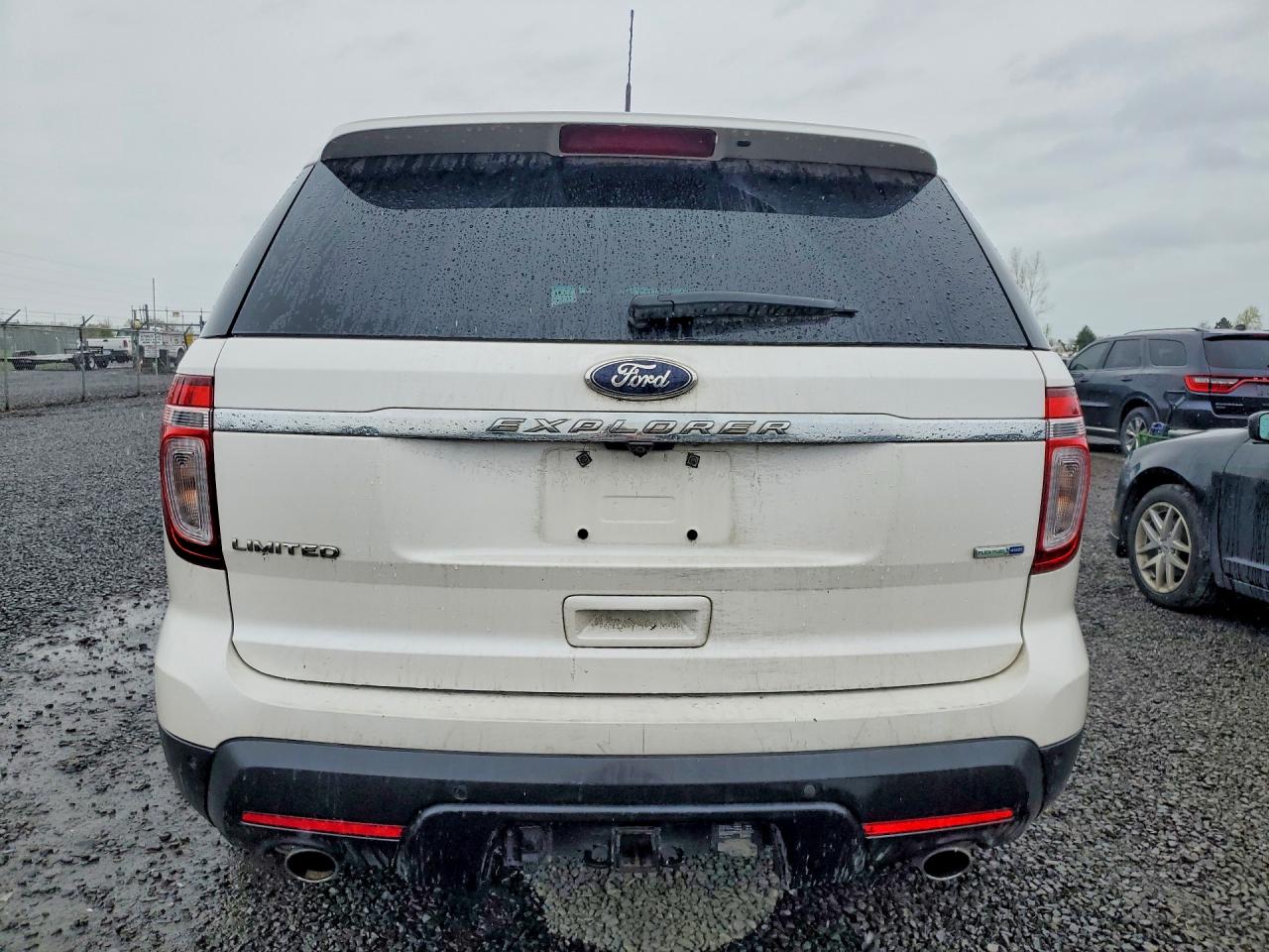 2015 Ford Explorer Limited White vin: 1FM5K8F82FGC38455
