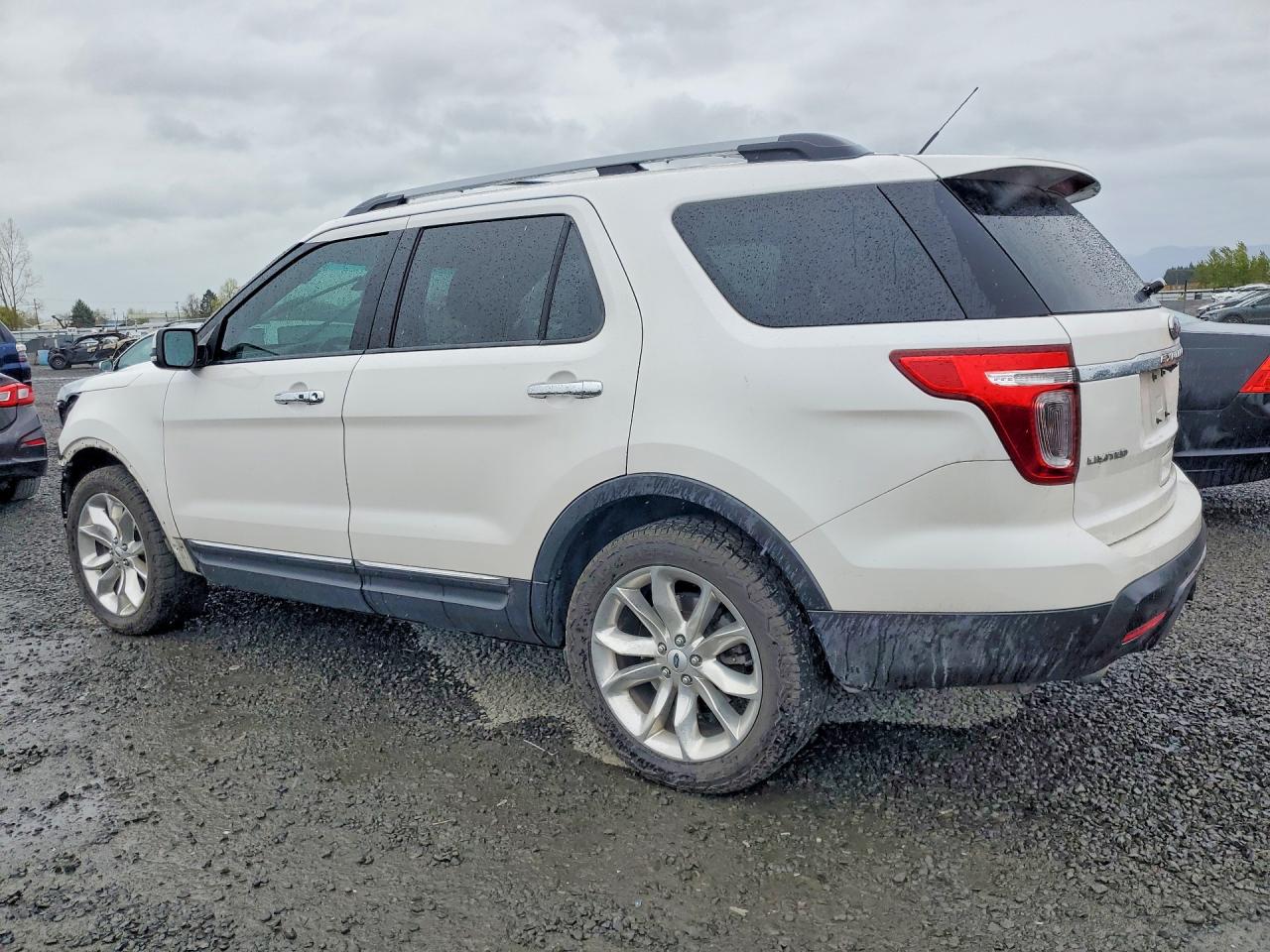 2015 Ford Explorer Limited White vin: 1FM5K8F82FGC38455