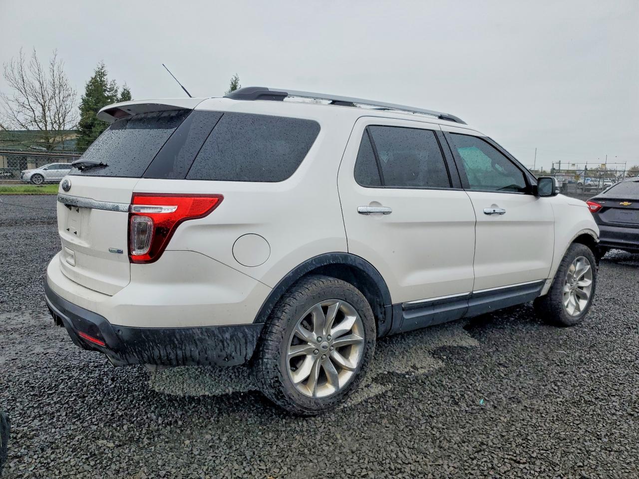 2015 Ford Explorer Limited White vin: 1FM5K8F82FGC38455