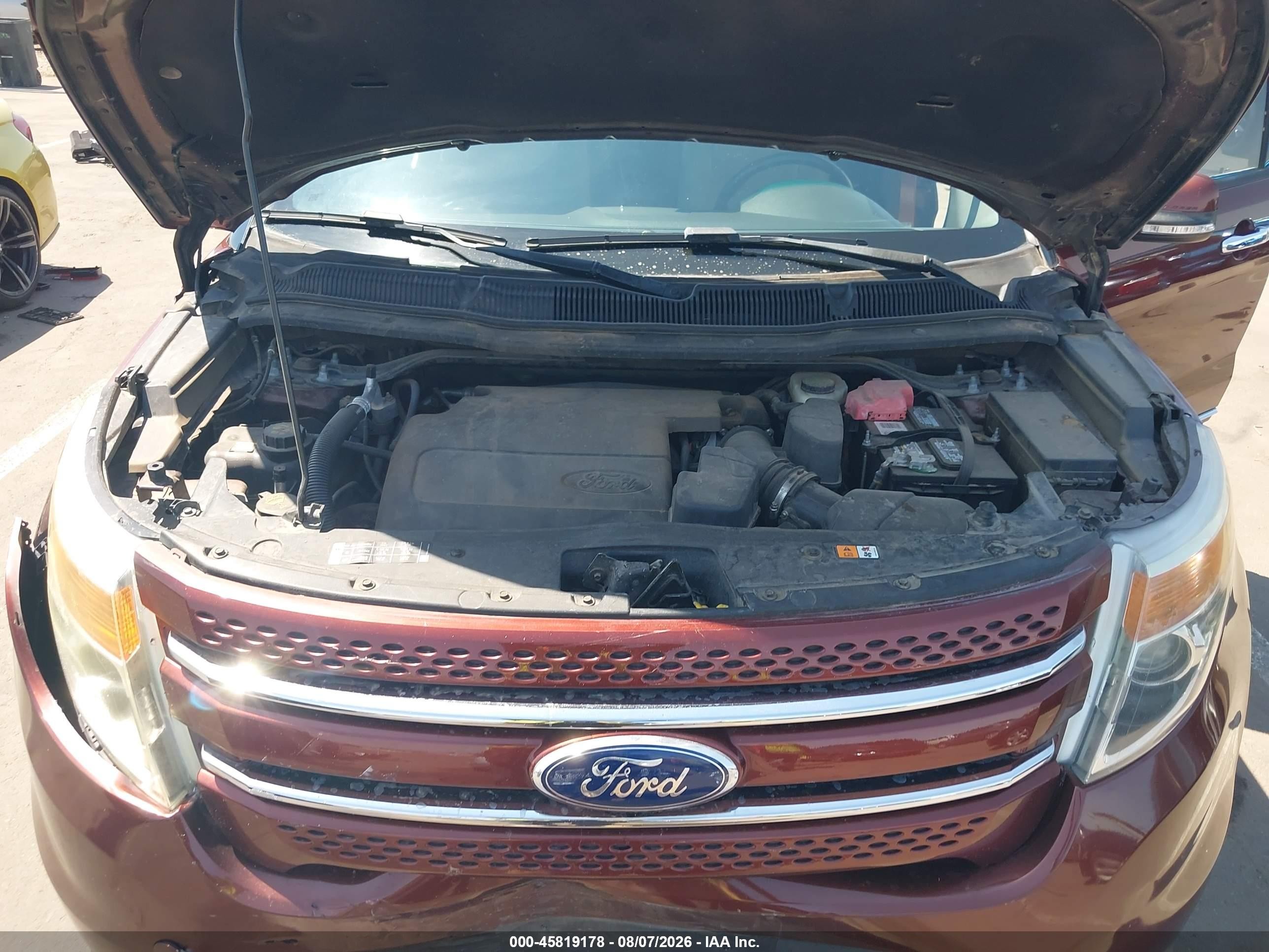 2015 Ford Explorer Limited Red vin: 1FM5K8F82FGC40481