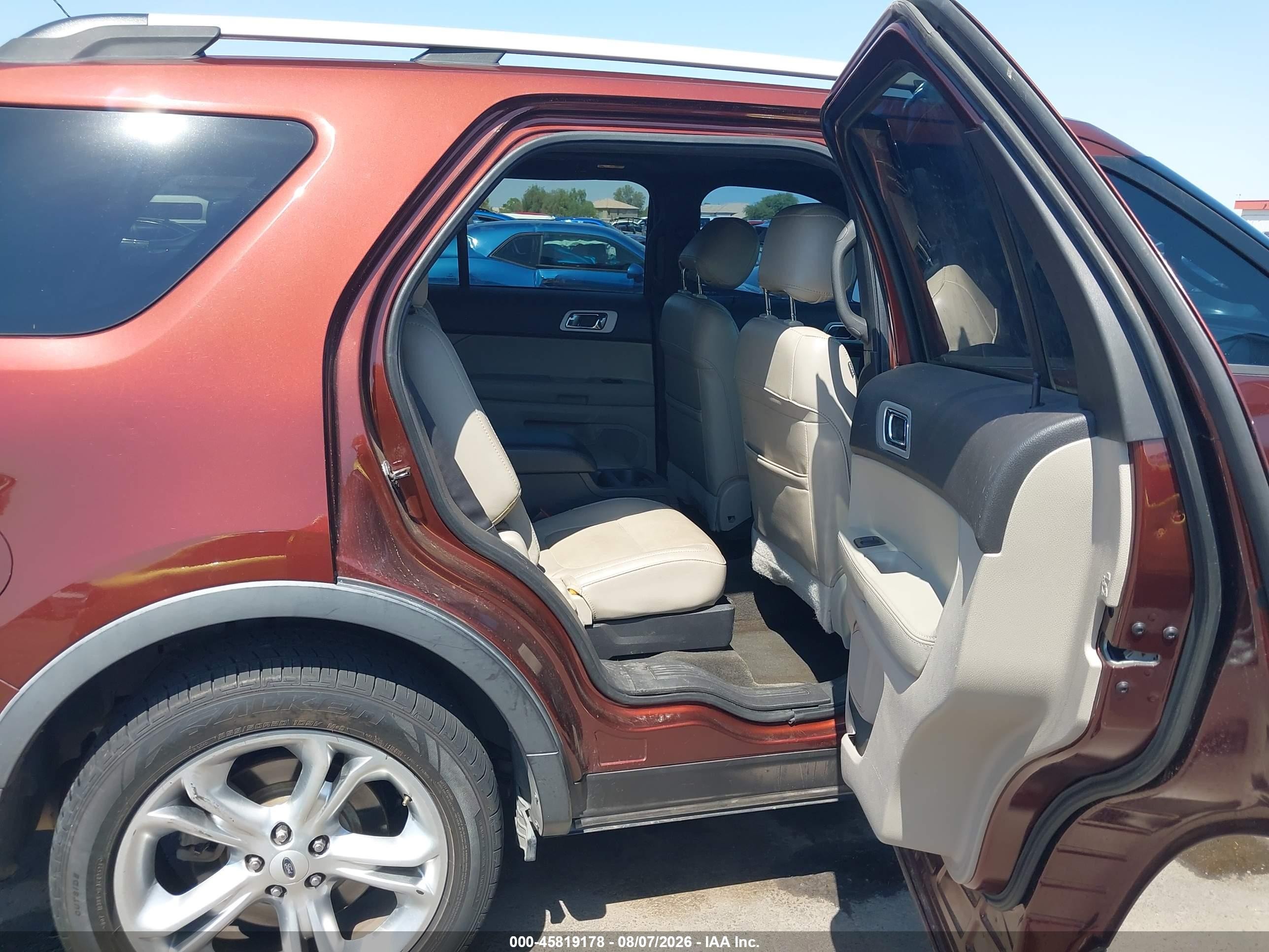 2015 Ford Explorer Limited Red vin: 1FM5K8F82FGC40481