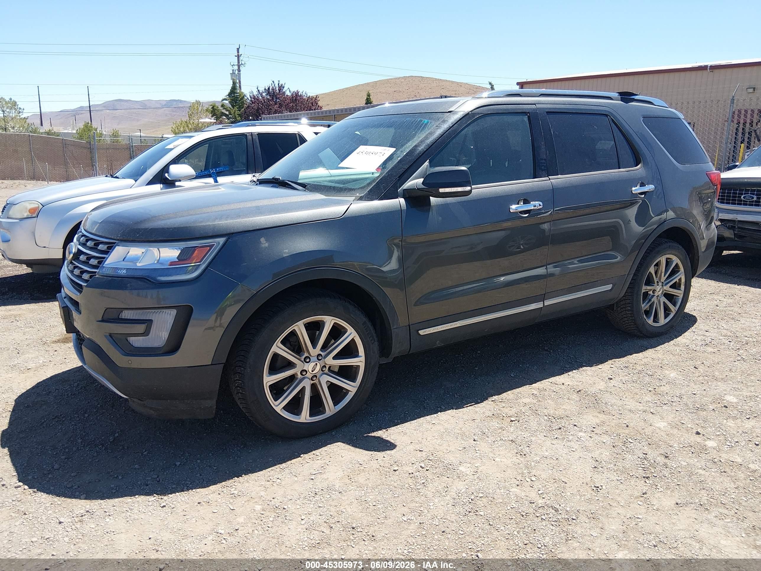 2016 Ford Explorer Limited Black vin: 1FM5K8F82GGC49831