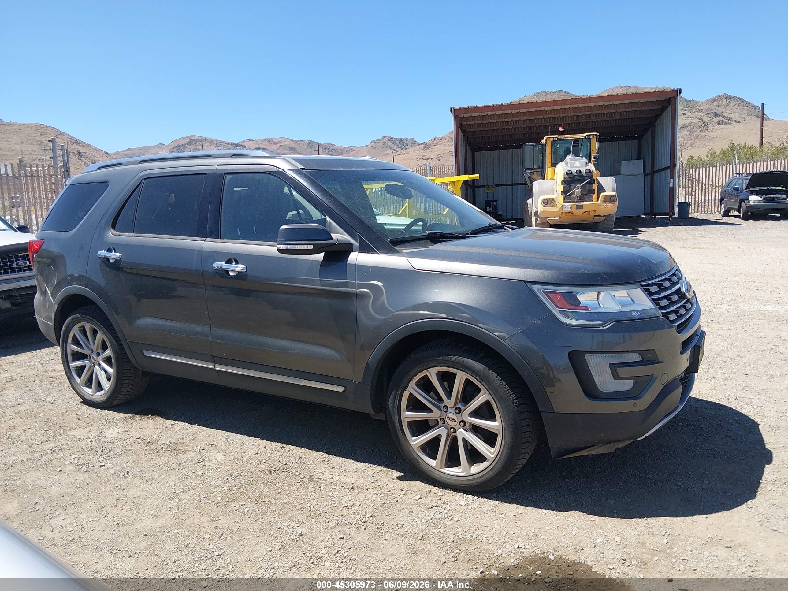 2016 Ford Explorer Limited Black vin: 1FM5K8F82GGC49831