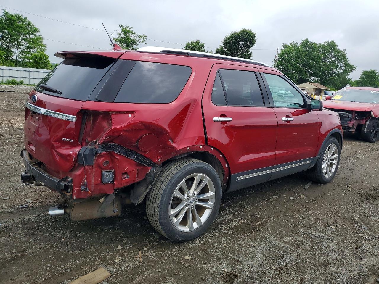 2018 Ford Explorer Limited Maroon vin: 1FM5K8F82JGC38576