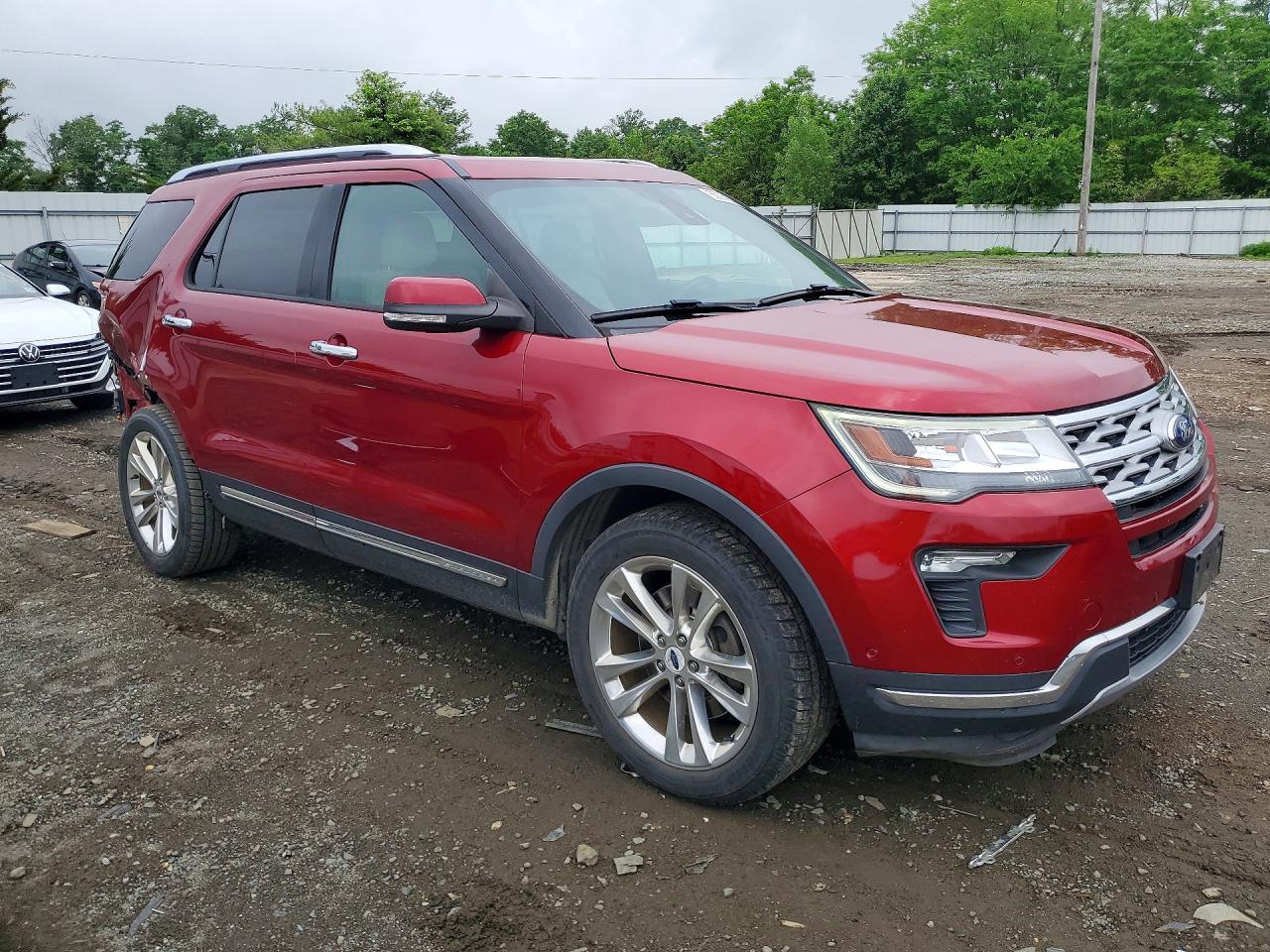 2018 Ford Explorer Limited Maroon vin: 1FM5K8F82JGC38576
