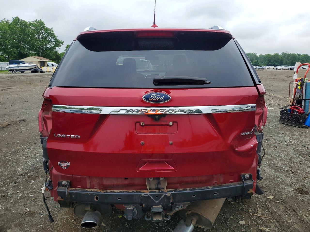 2018 Ford Explorer Limited Maroon vin: 1FM5K8F82JGC38576
