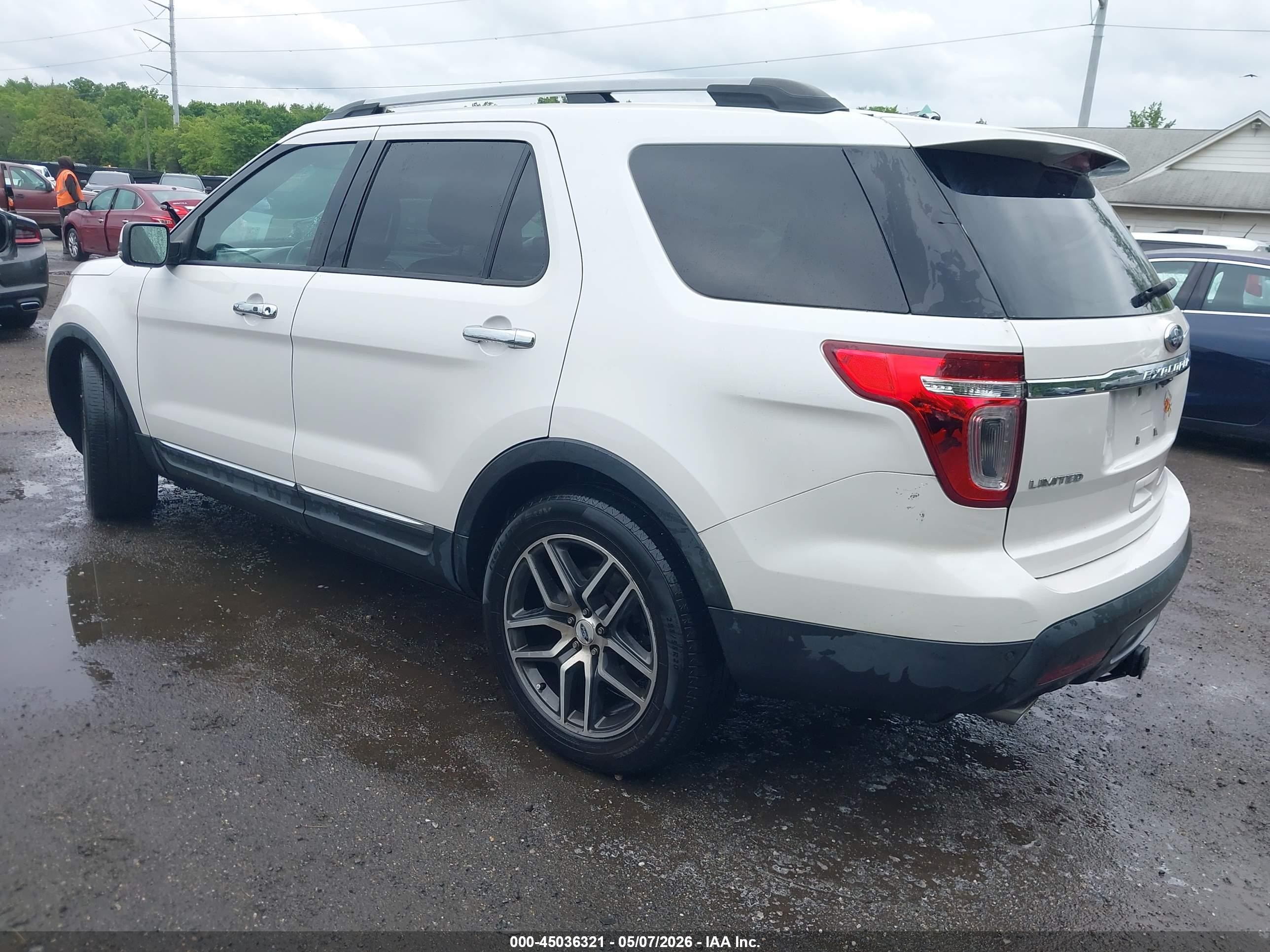 2013 Ford Explorer Limited White vin: 1FM5K8F83DGA29433