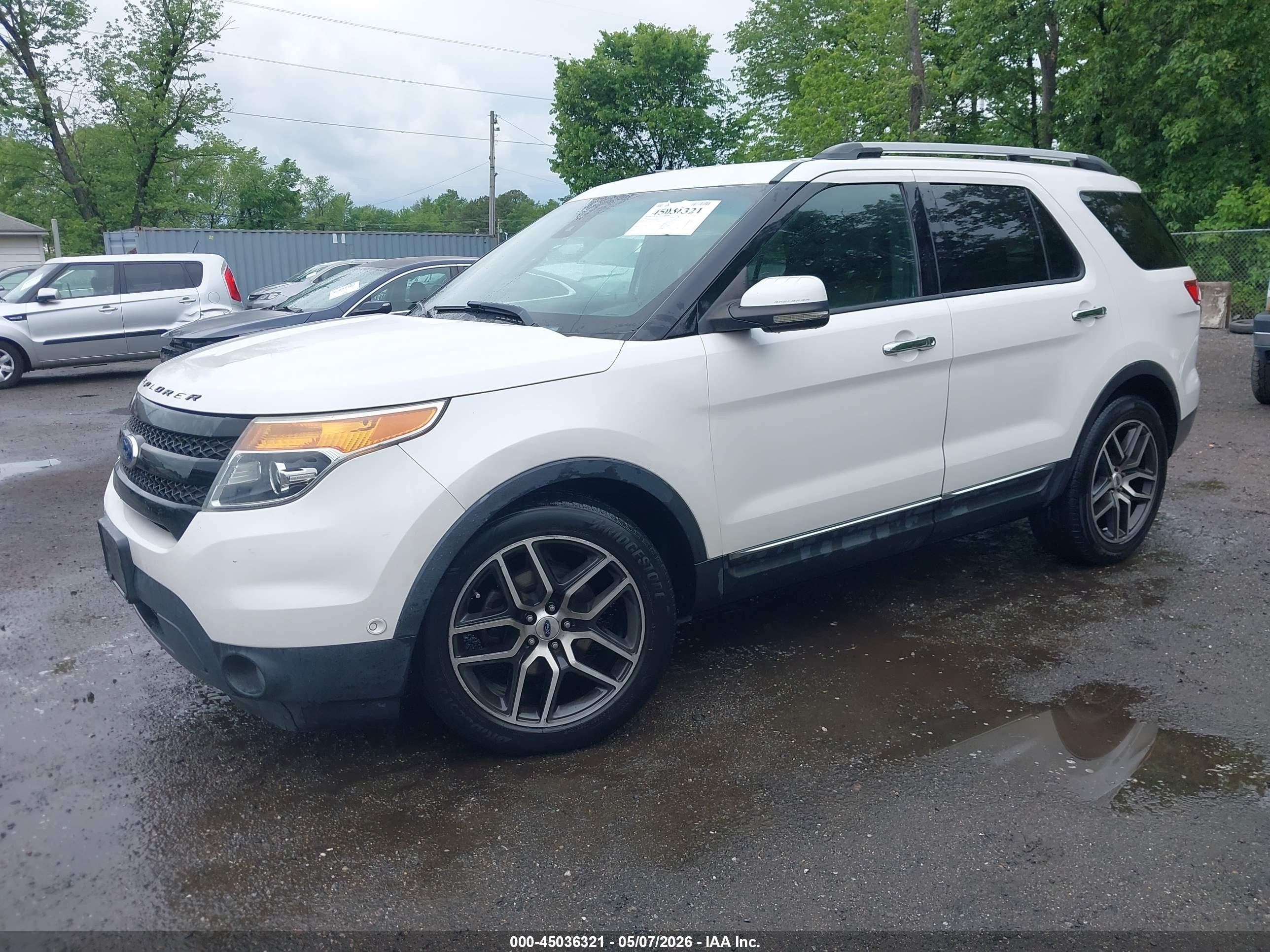 2013 Ford Explorer Limited White vin: 1FM5K8F83DGA29433