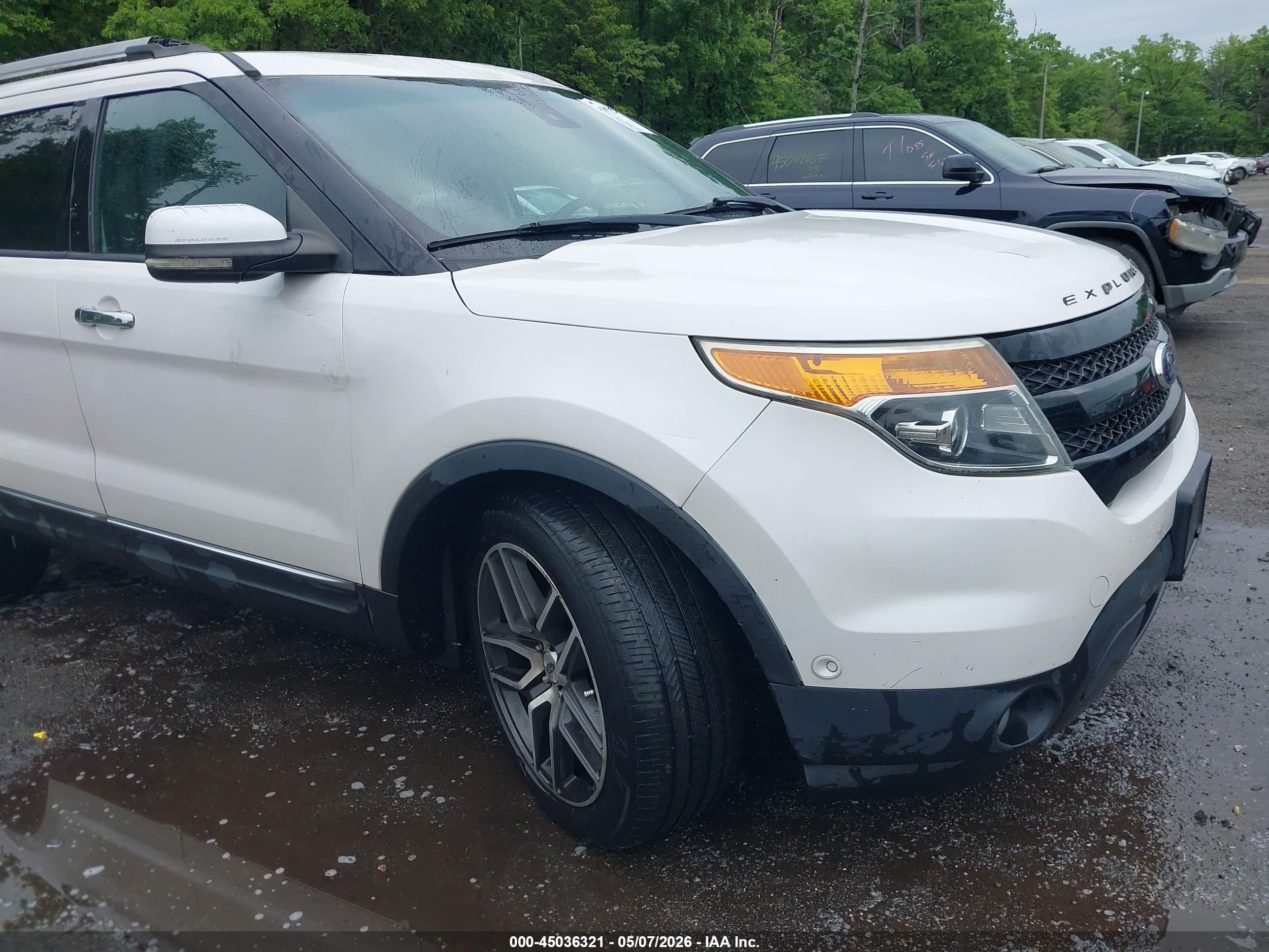 2013 Ford Explorer Limited White vin: 1FM5K8F83DGA29433