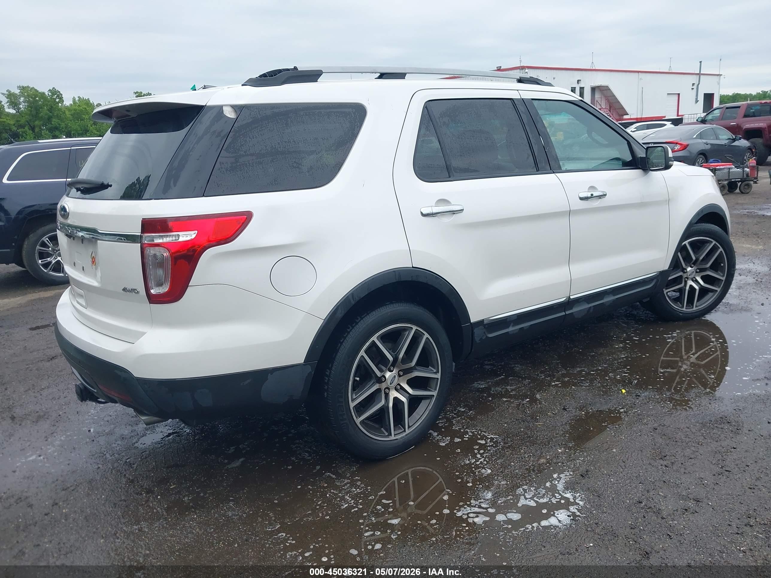2013 Ford Explorer Limited White vin: 1FM5K8F83DGA29433