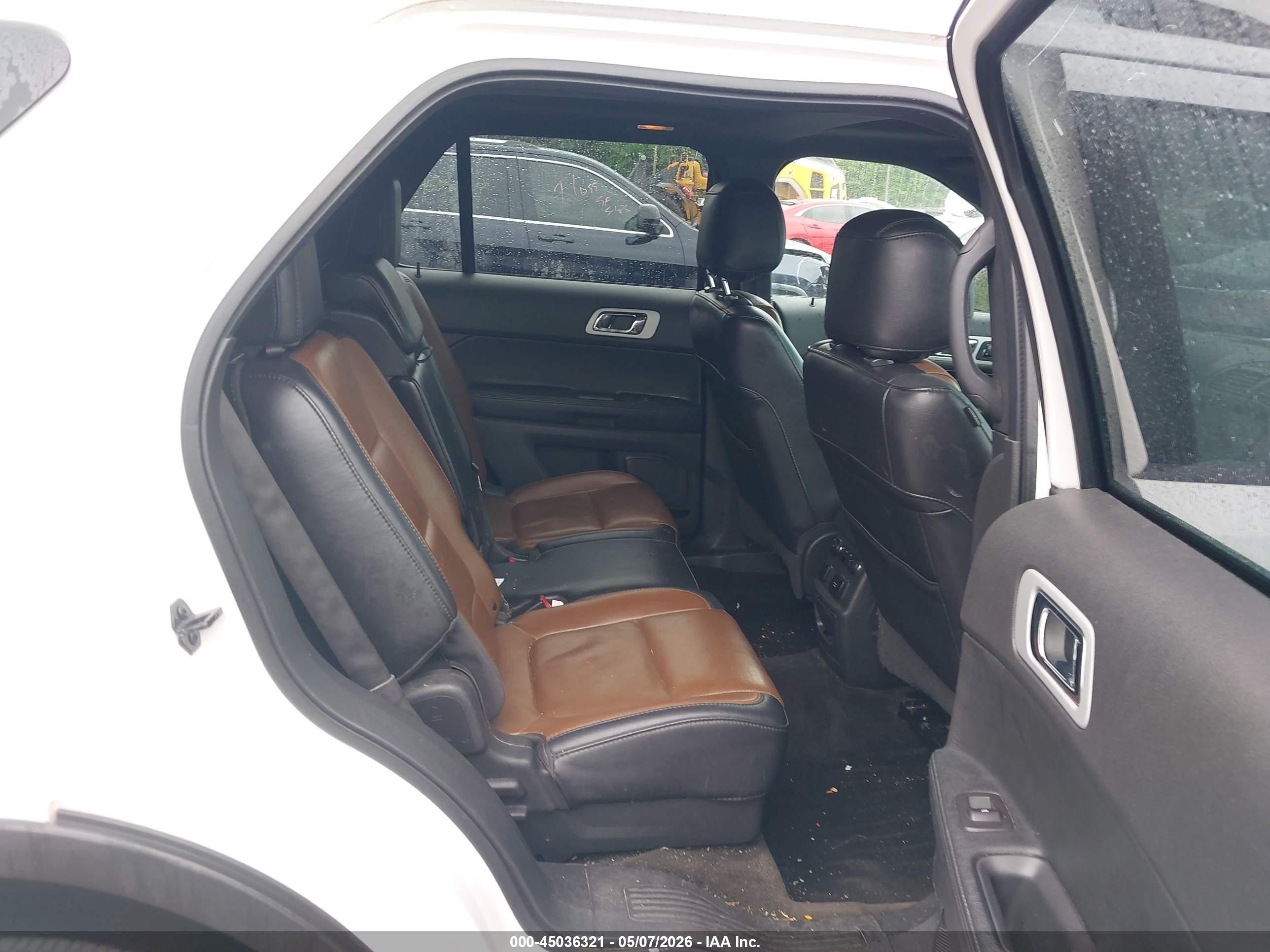 2013 Ford Explorer Limited White vin: 1FM5K8F83DGA29433