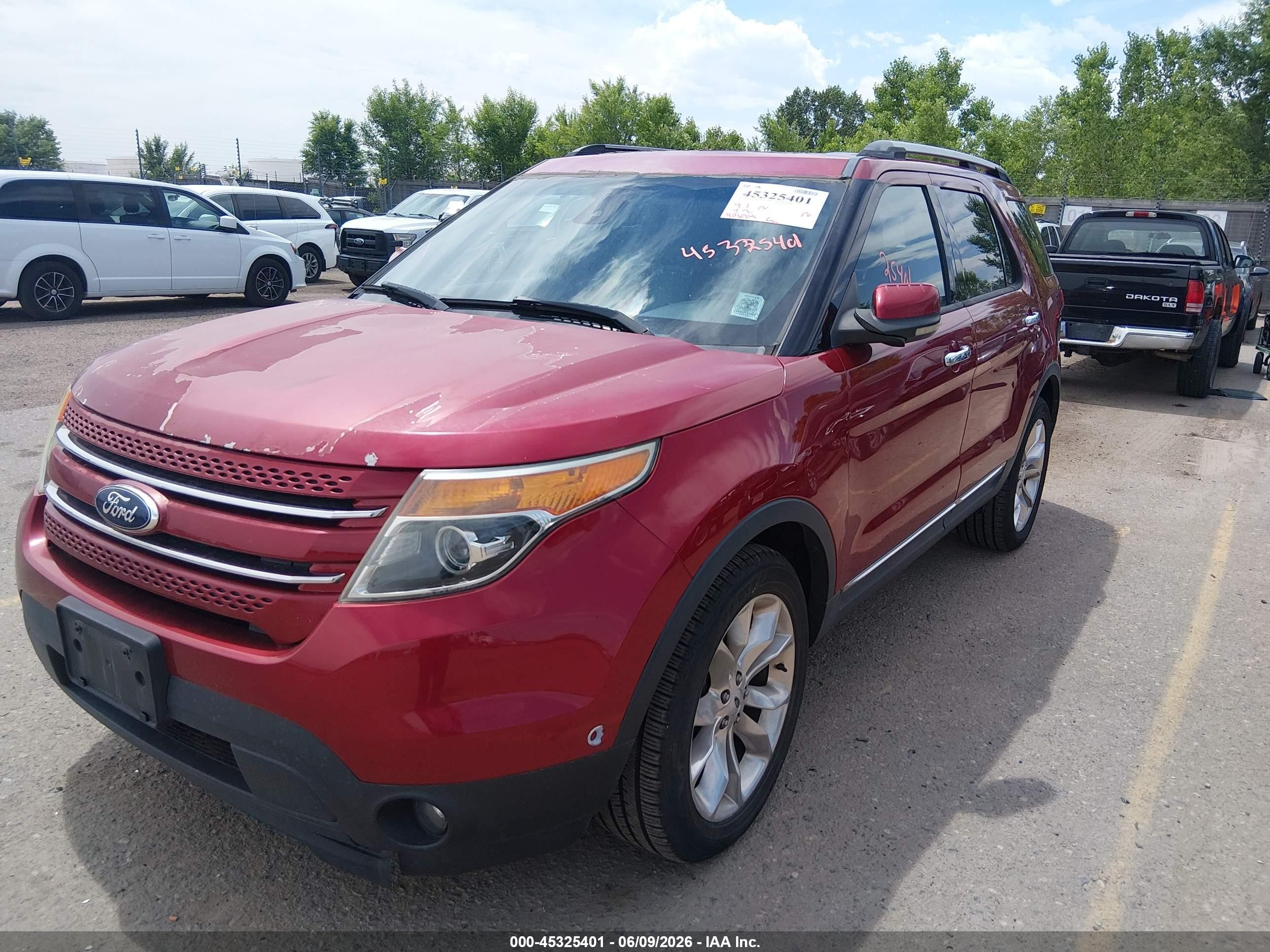 2013 Ford Explorer Limited Red vin: 1FM5K8F83DGA41288