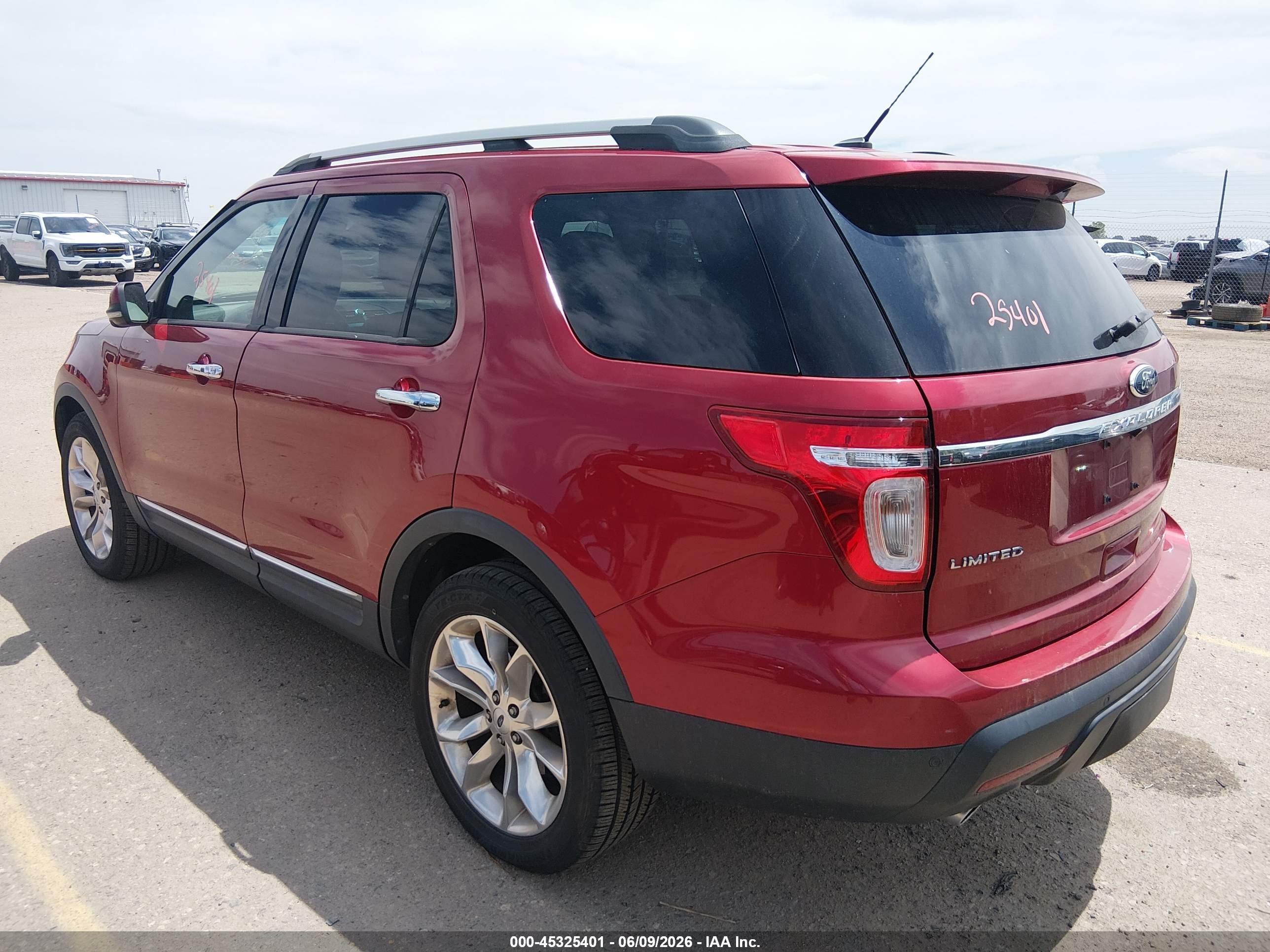 2013 Ford Explorer Limited Red vin: 1FM5K8F83DGA41288