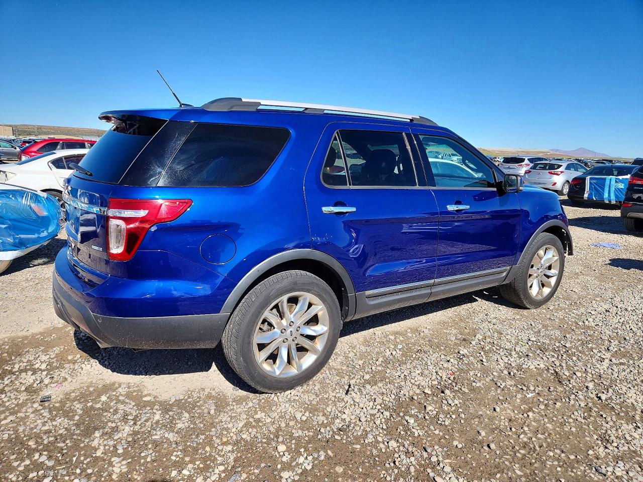 2013 Ford Explorer Limited Blue vin: 1FM5K8F83DGA45633