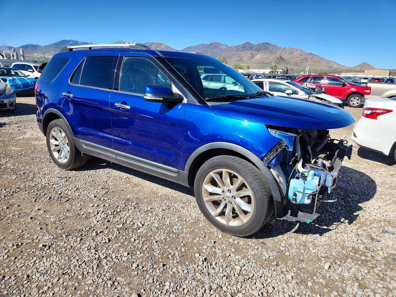 2013 Ford Explorer Limited Blue vin: 1FM5K8F83DGA45633