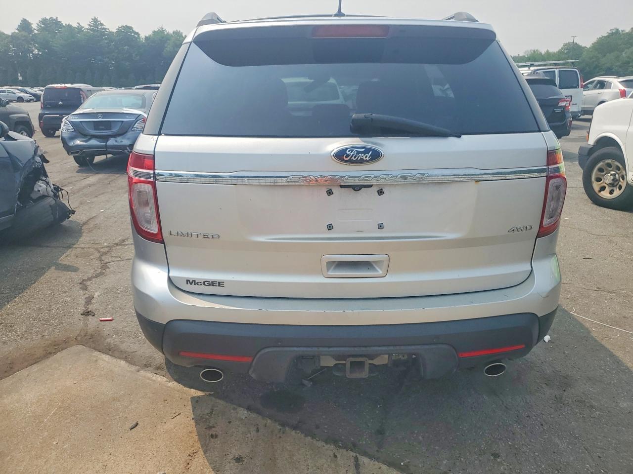 2013 Ford Explorer Limited Silver vin: 1FM5K8F83DGA86120