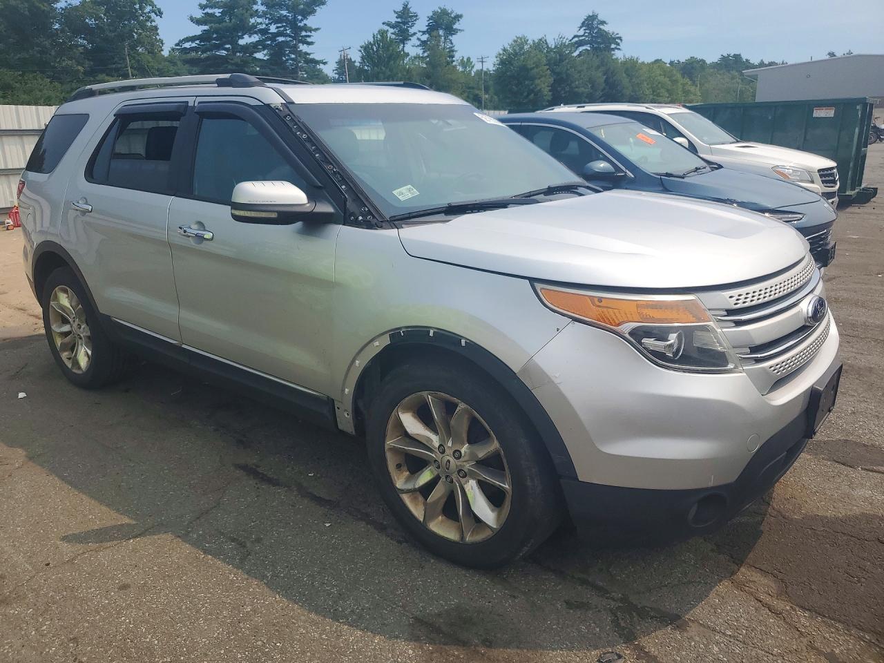 2013 Ford Explorer Limited Silver vin: 1FM5K8F83DGA86120