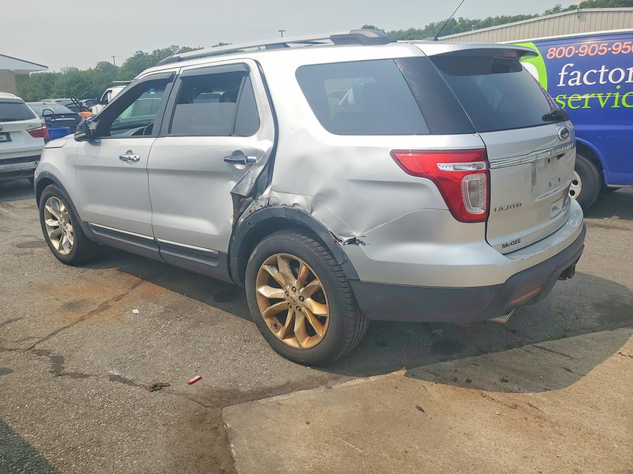 2013 Ford Explorer Limited Silver vin: 1FM5K8F83DGA86120
