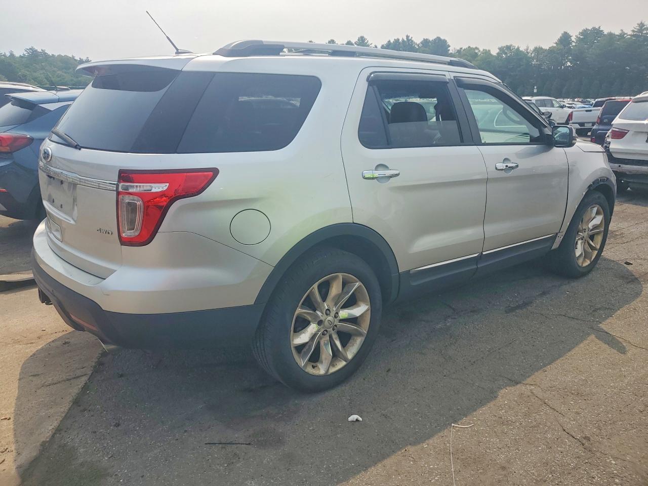 2013 Ford Explorer Limited Silver vin: 1FM5K8F83DGA86120