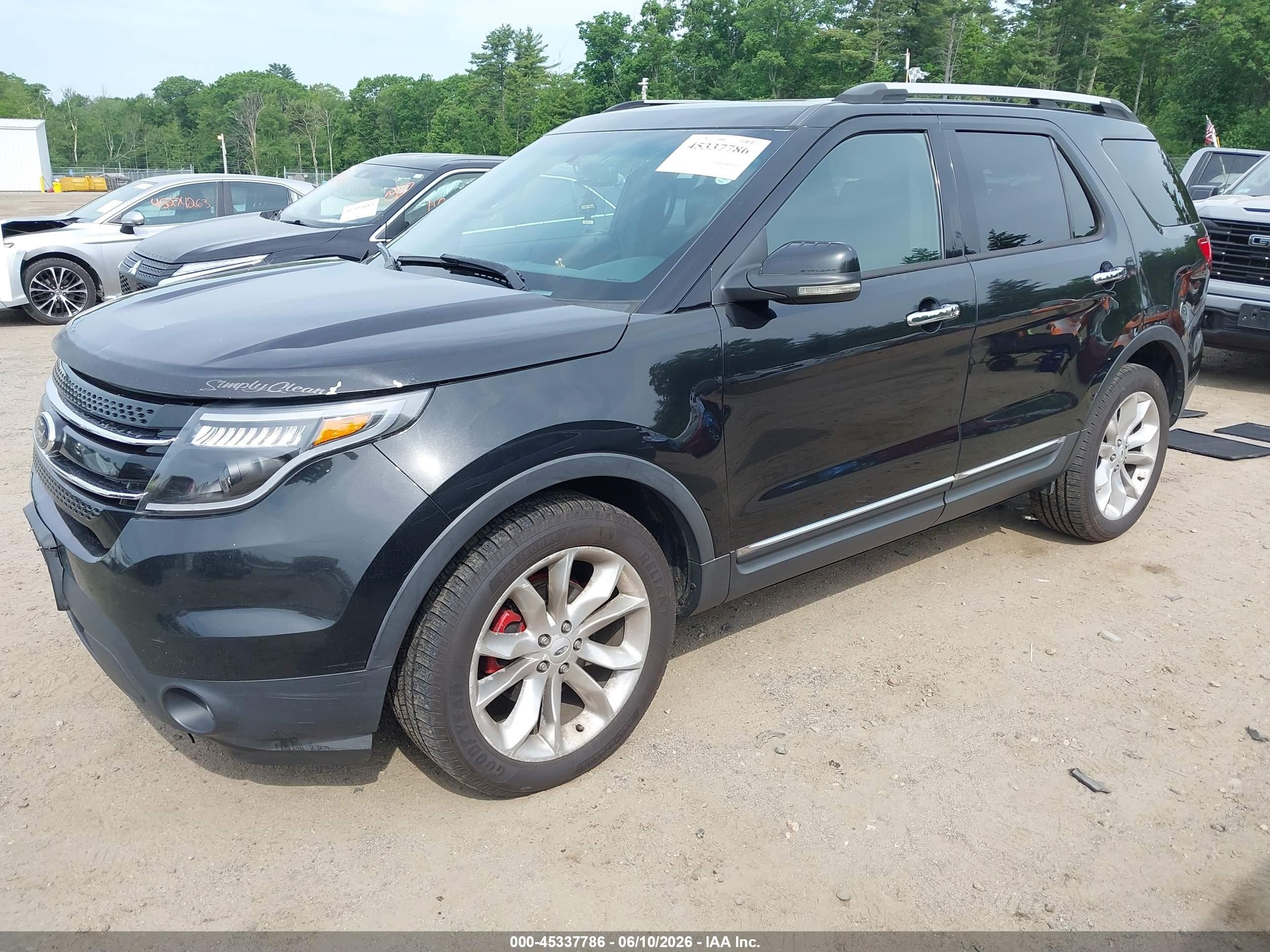 2013 Ford Explorer Limited Black vin: 1FM5K8F83DGB06432