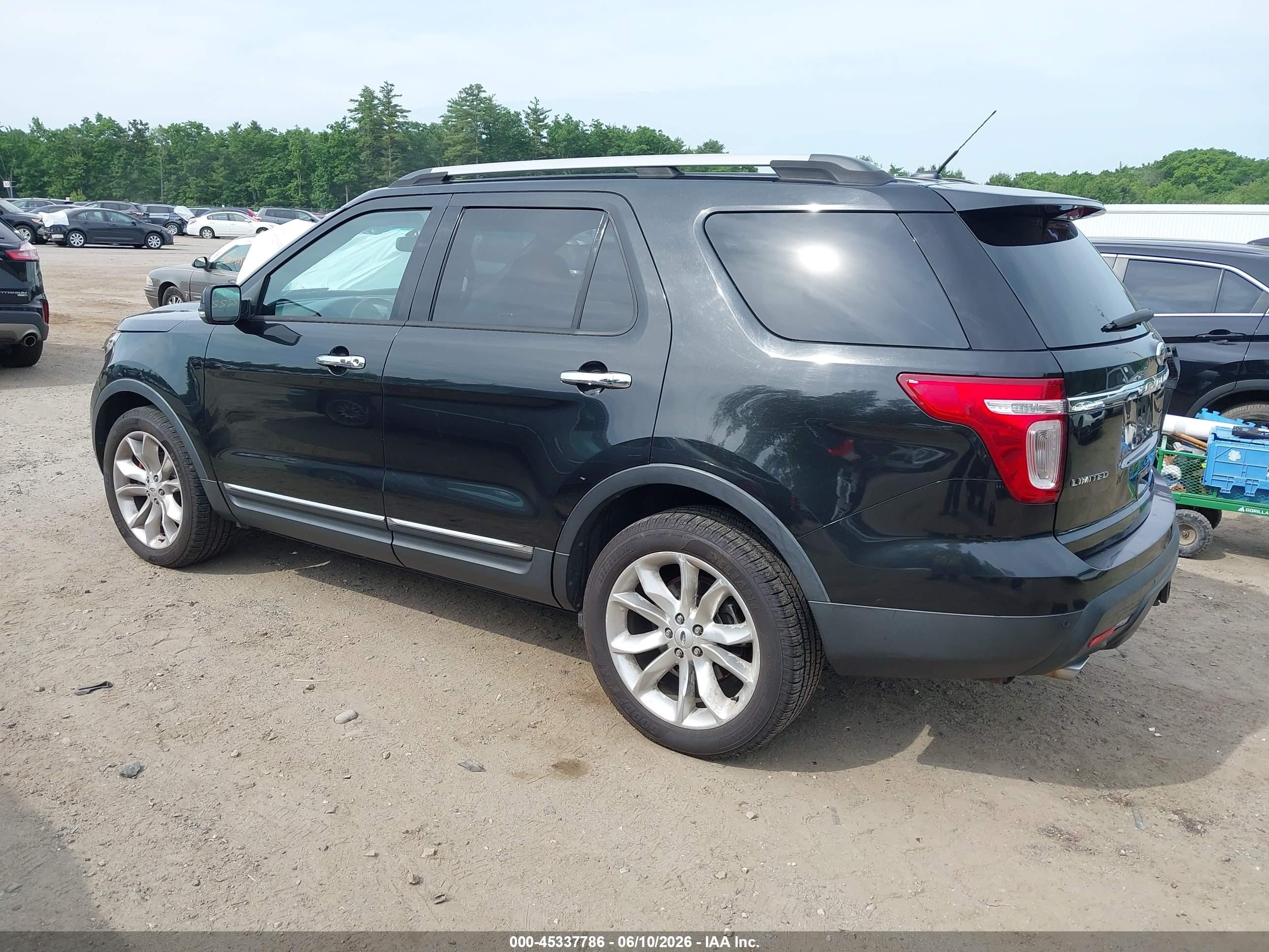 2013 Ford Explorer Limited Black vin: 1FM5K8F83DGB06432