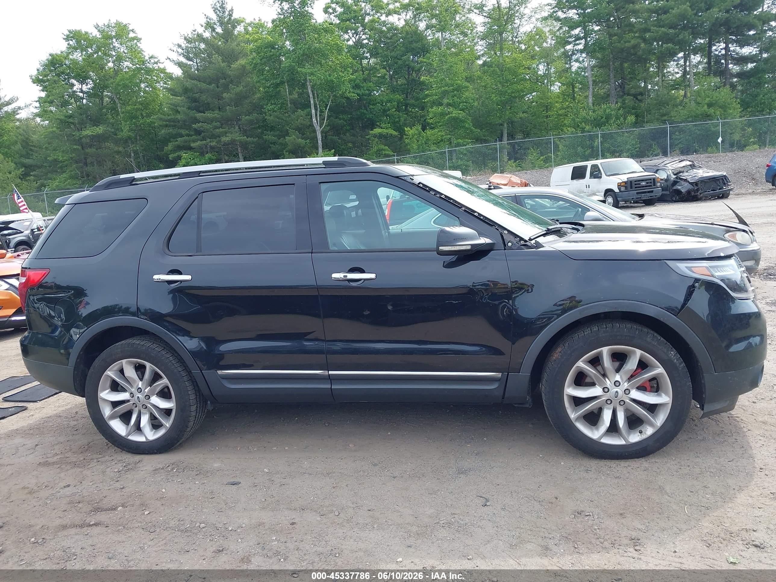 2013 Ford Explorer Limited Black vin: 1FM5K8F83DGB06432
