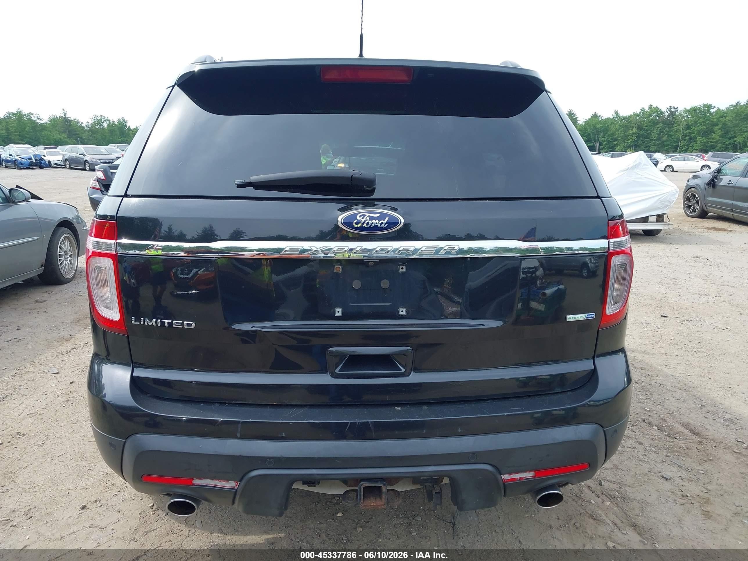 2013 Ford Explorer Limited Black vin: 1FM5K8F83DGB06432