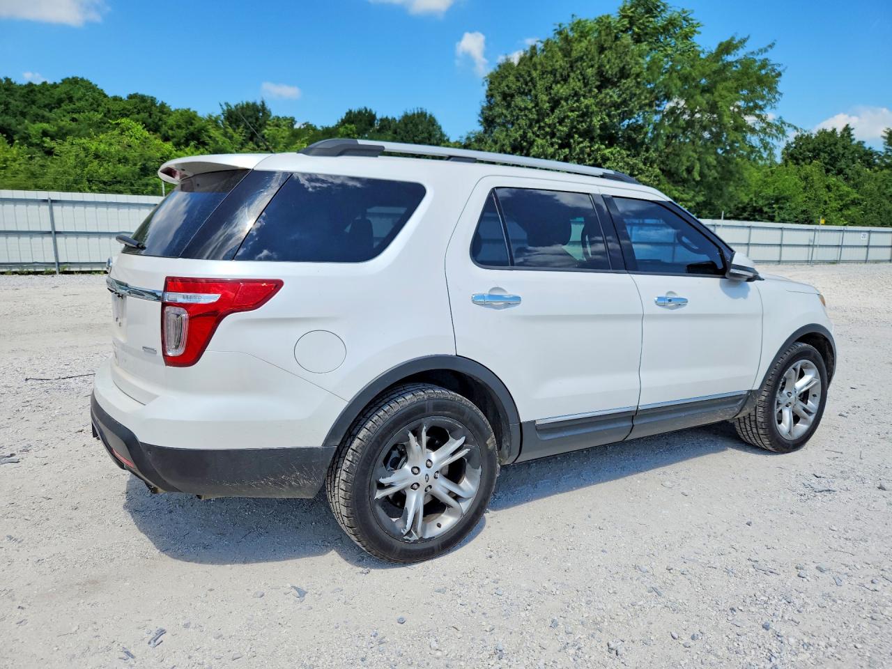 2013 Ford Explorer Limited White vin: 1FM5K8F83DGB14224