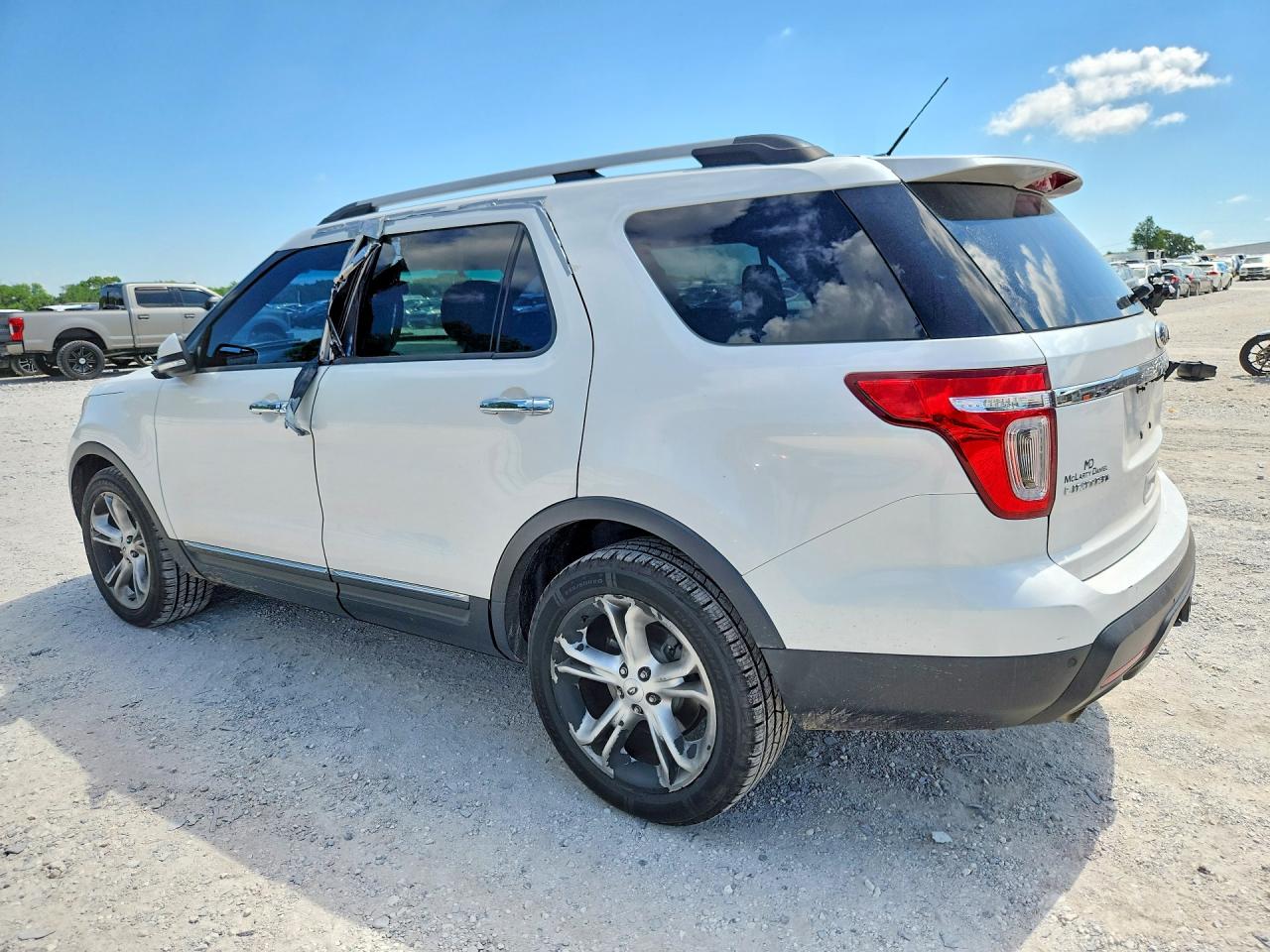 2013 Ford Explorer Limited White vin: 1FM5K8F83DGB14224