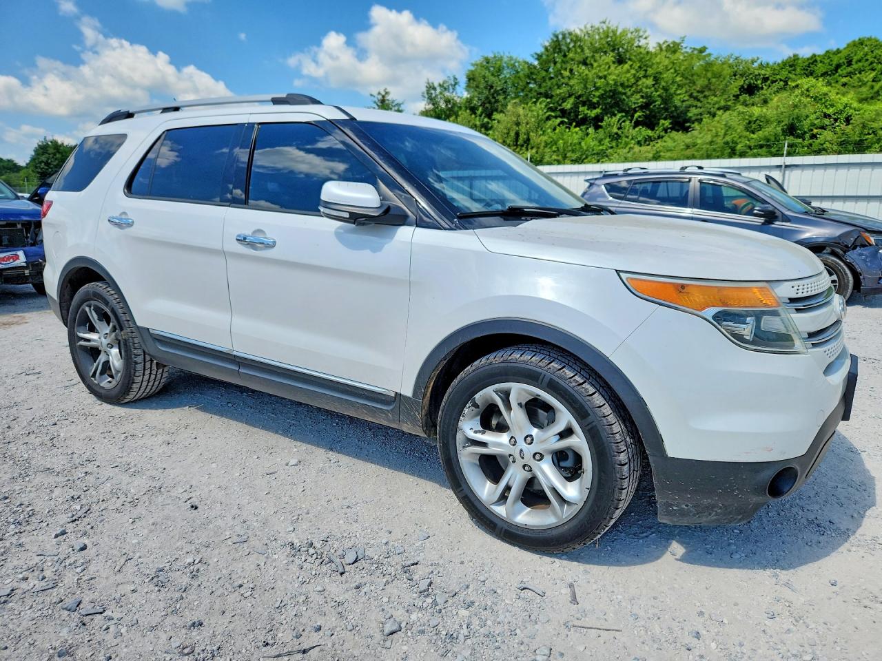 2013 Ford Explorer Limited White vin: 1FM5K8F83DGB14224