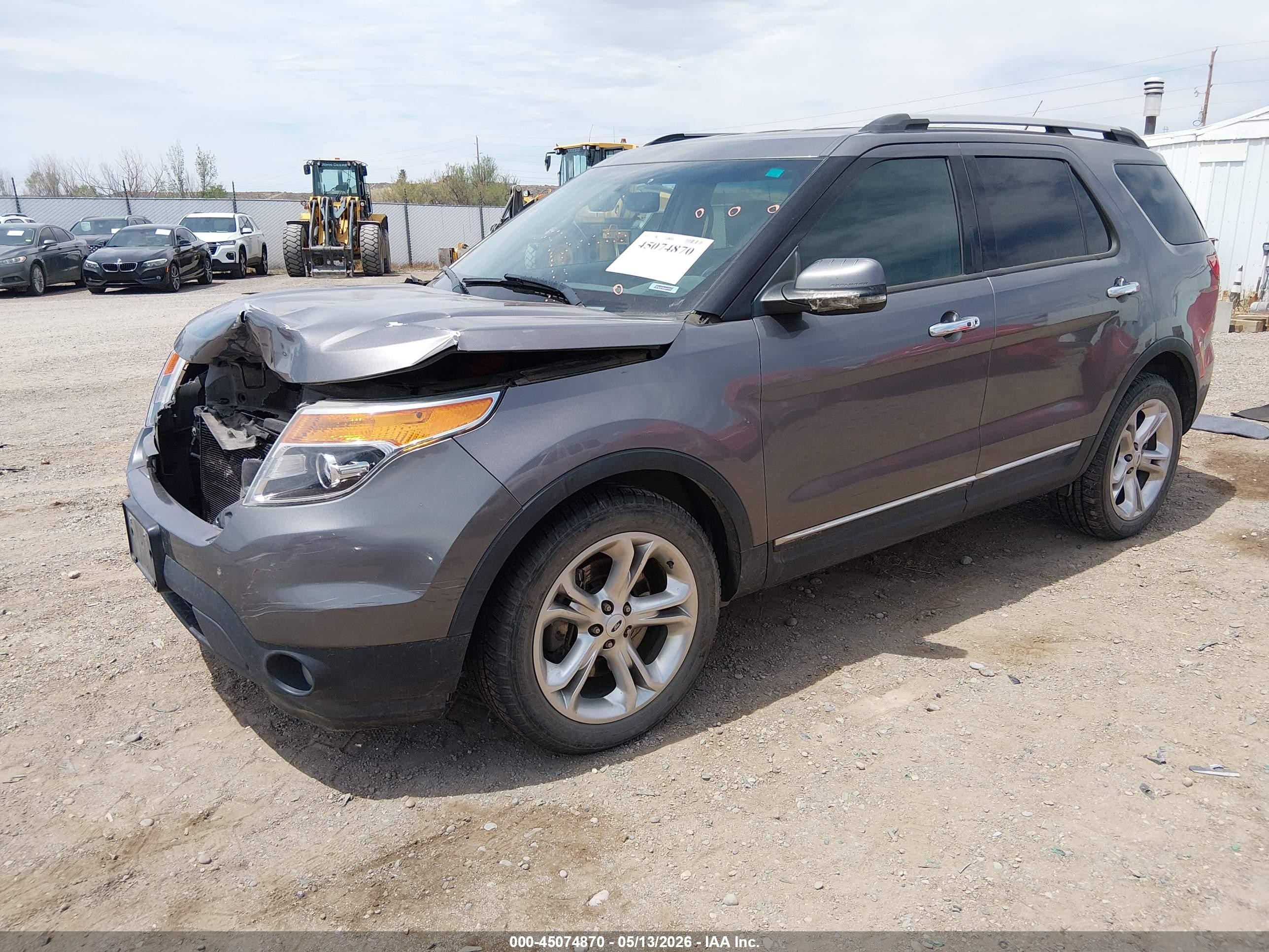 2013 Ford Explorer Limited Gray vin: 1FM5K8F83DGC82543