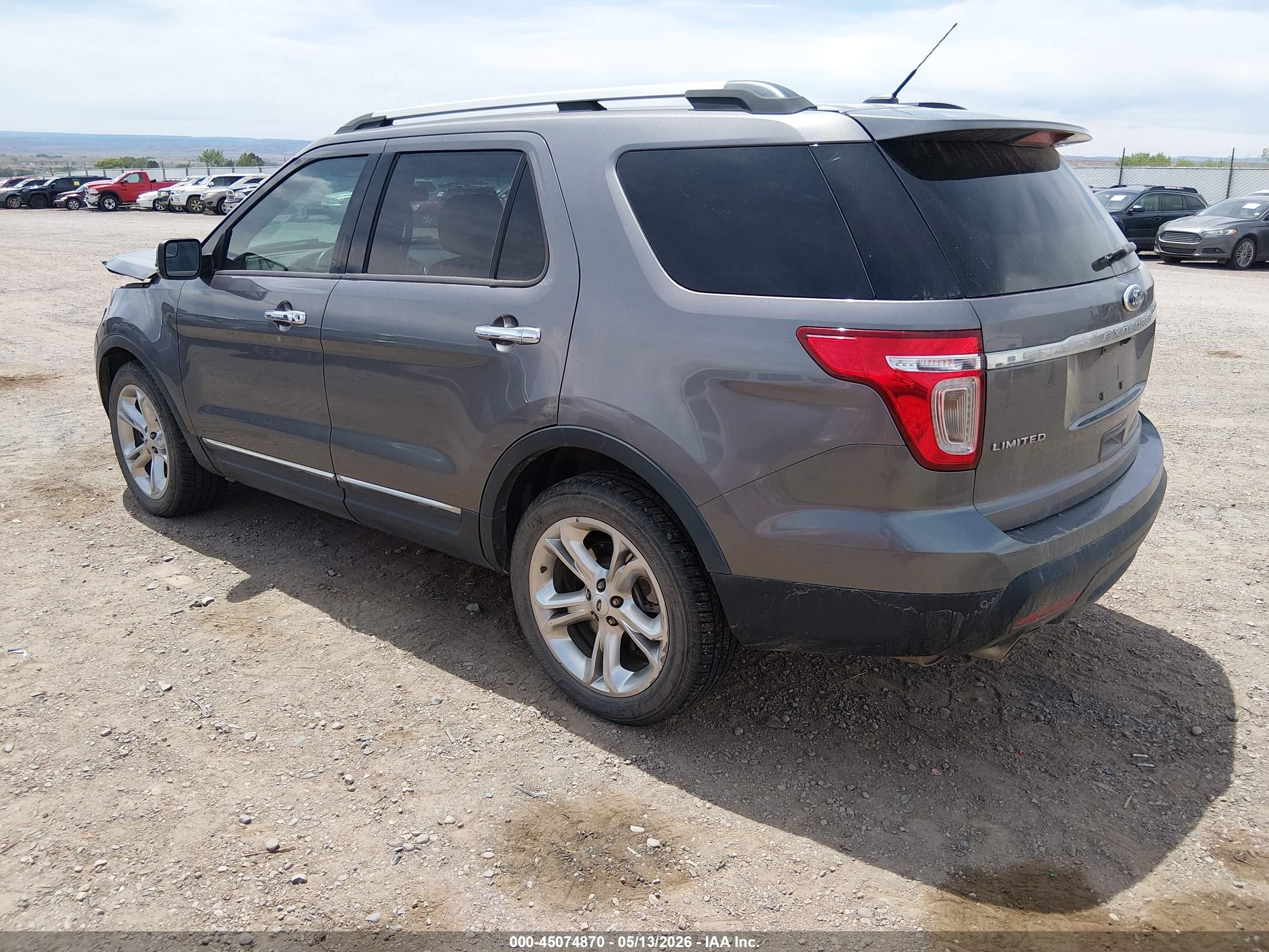 2013 Ford Explorer Limited Gray vin: 1FM5K8F83DGC82543