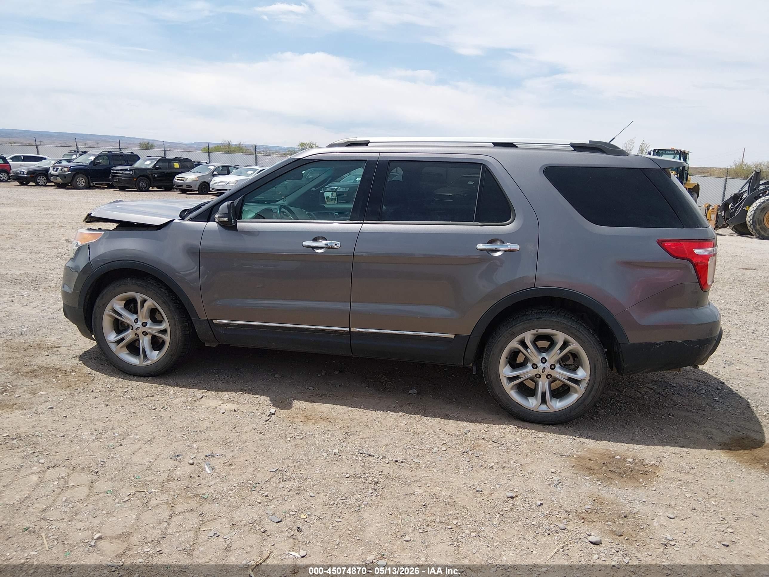 2013 Ford Explorer Limited Gray vin: 1FM5K8F83DGC82543